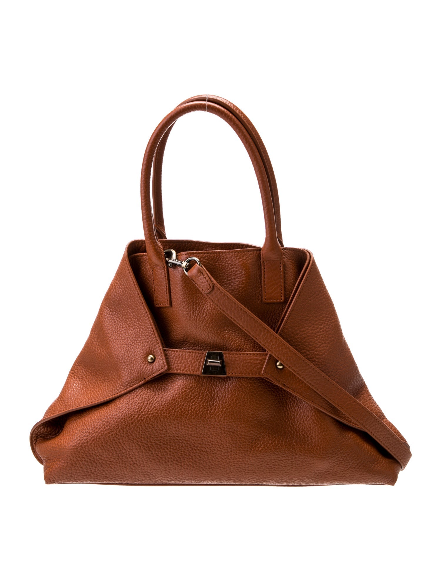 Akris Leather Top Handle Bag