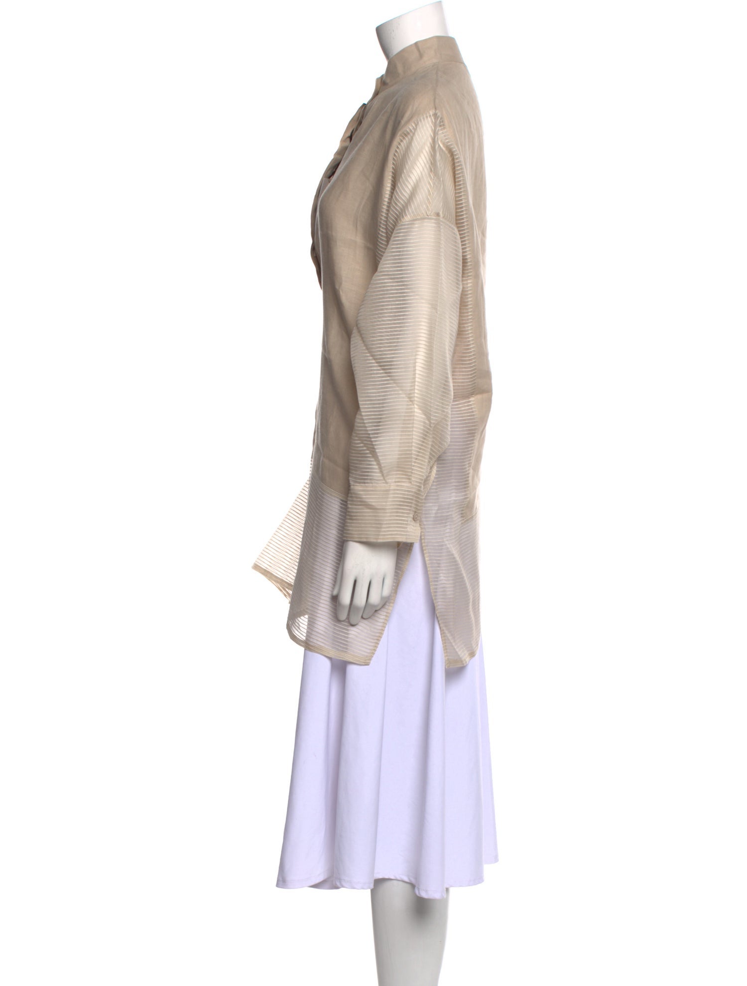 Akris Linen Mock Neck Tunic w/ Tags