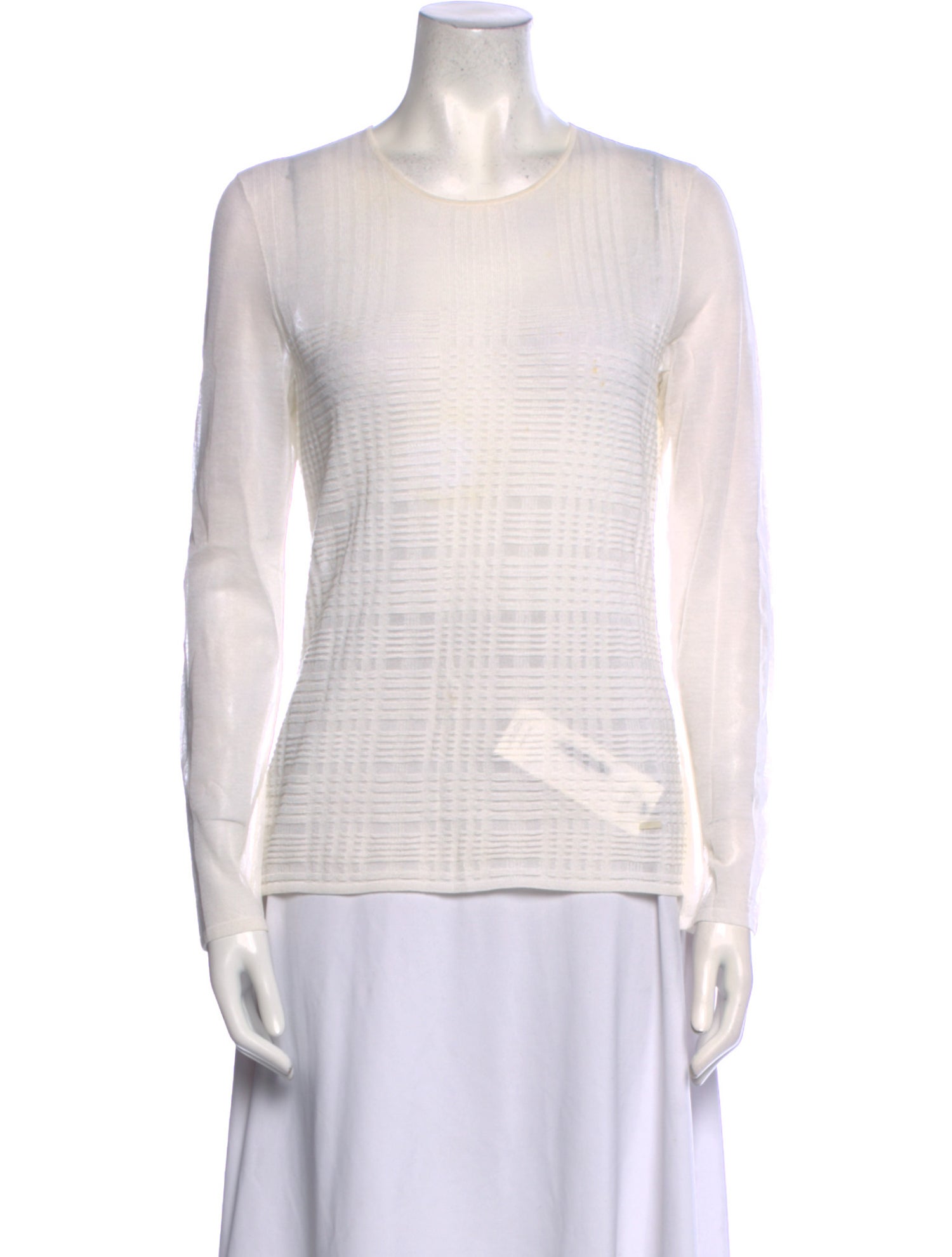 Akris Crew Neck Long Sleeve Top