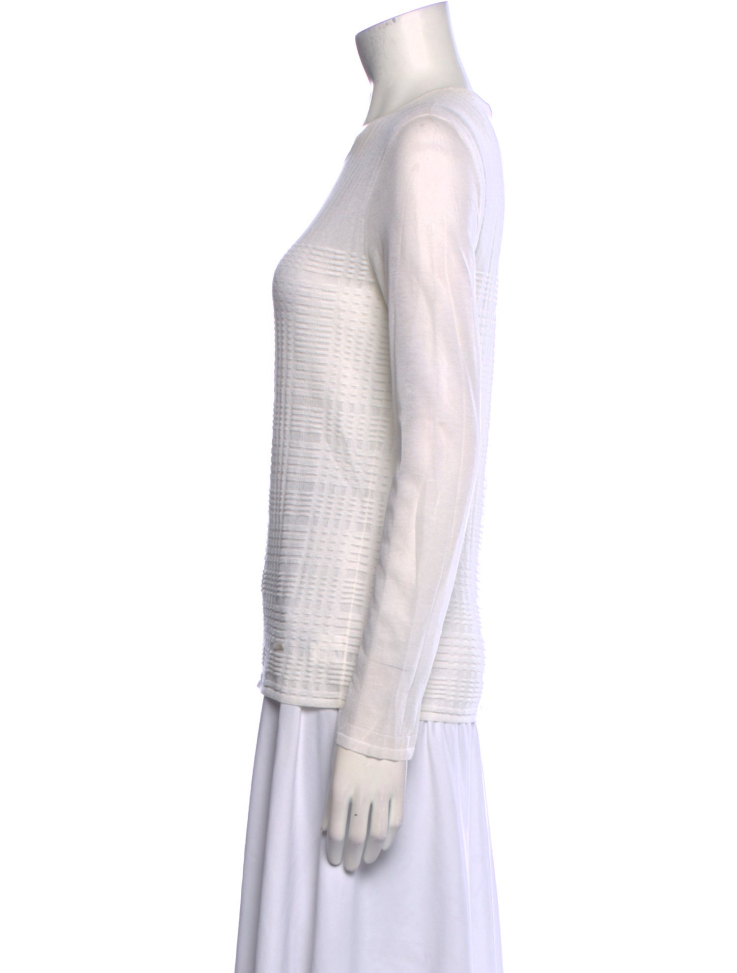 Akris Crew Neck Long Sleeve Top