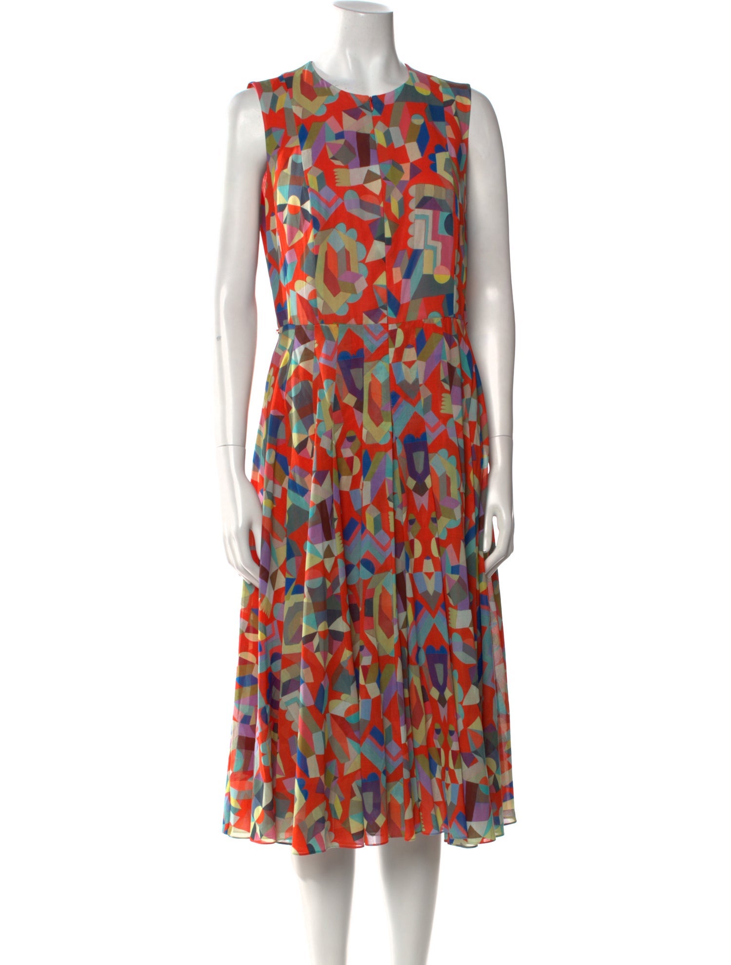 Akris Printed Midi Length Dress