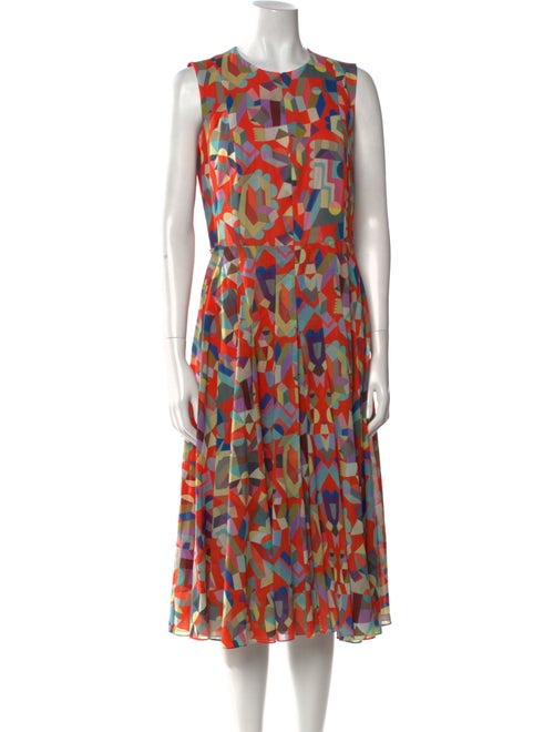 Akris Printed Midi Length Dress