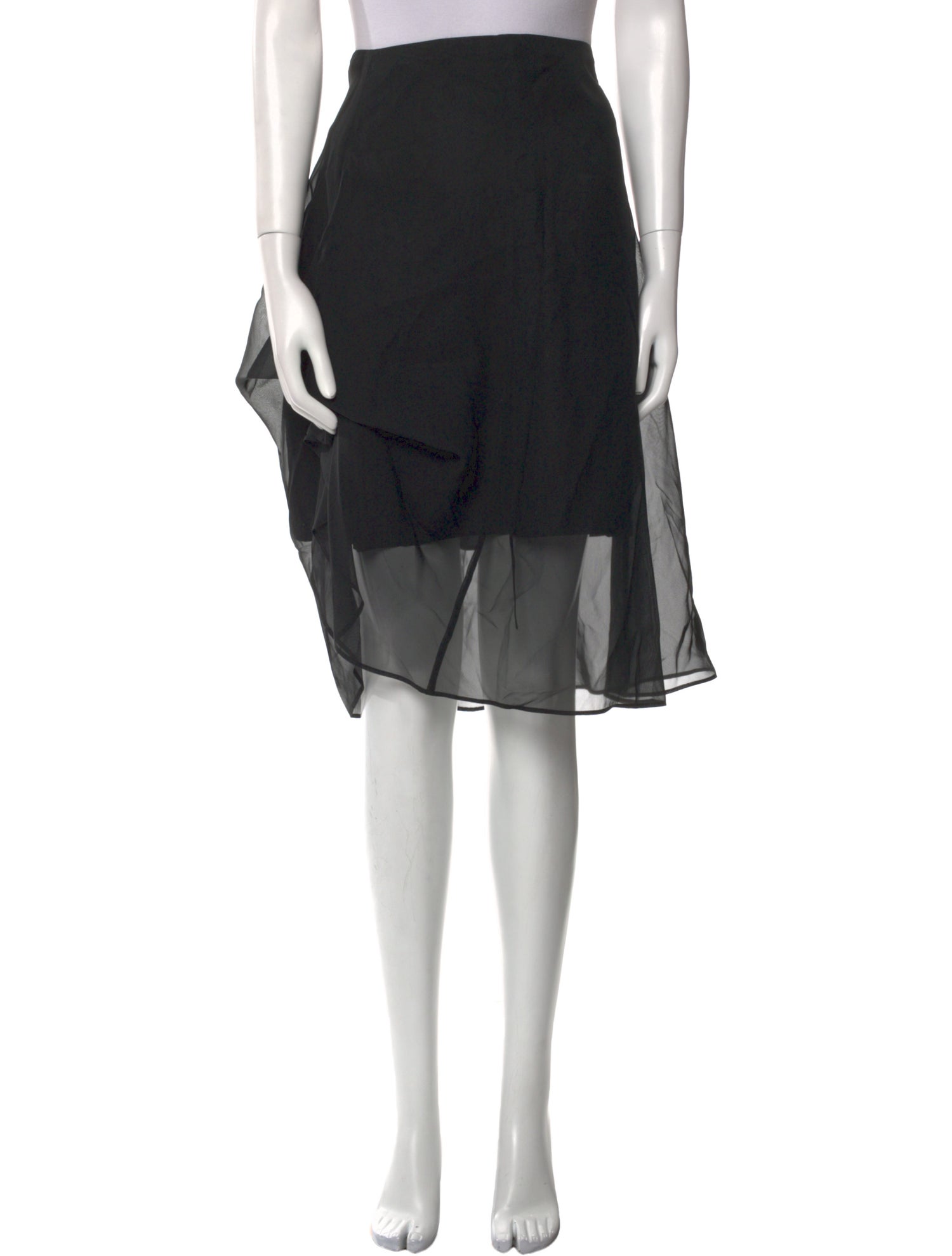 Akris Silk Knee-Length Skirt