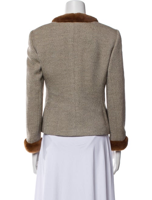 Akris Wool Tweed Pattern Evening Jacket