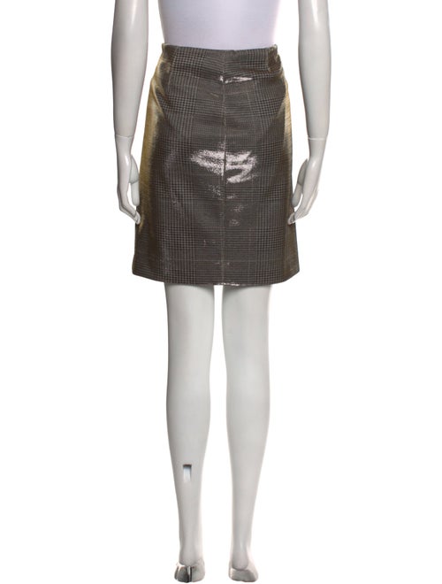 Akris Houndstooth Print Knee-Length Skirt