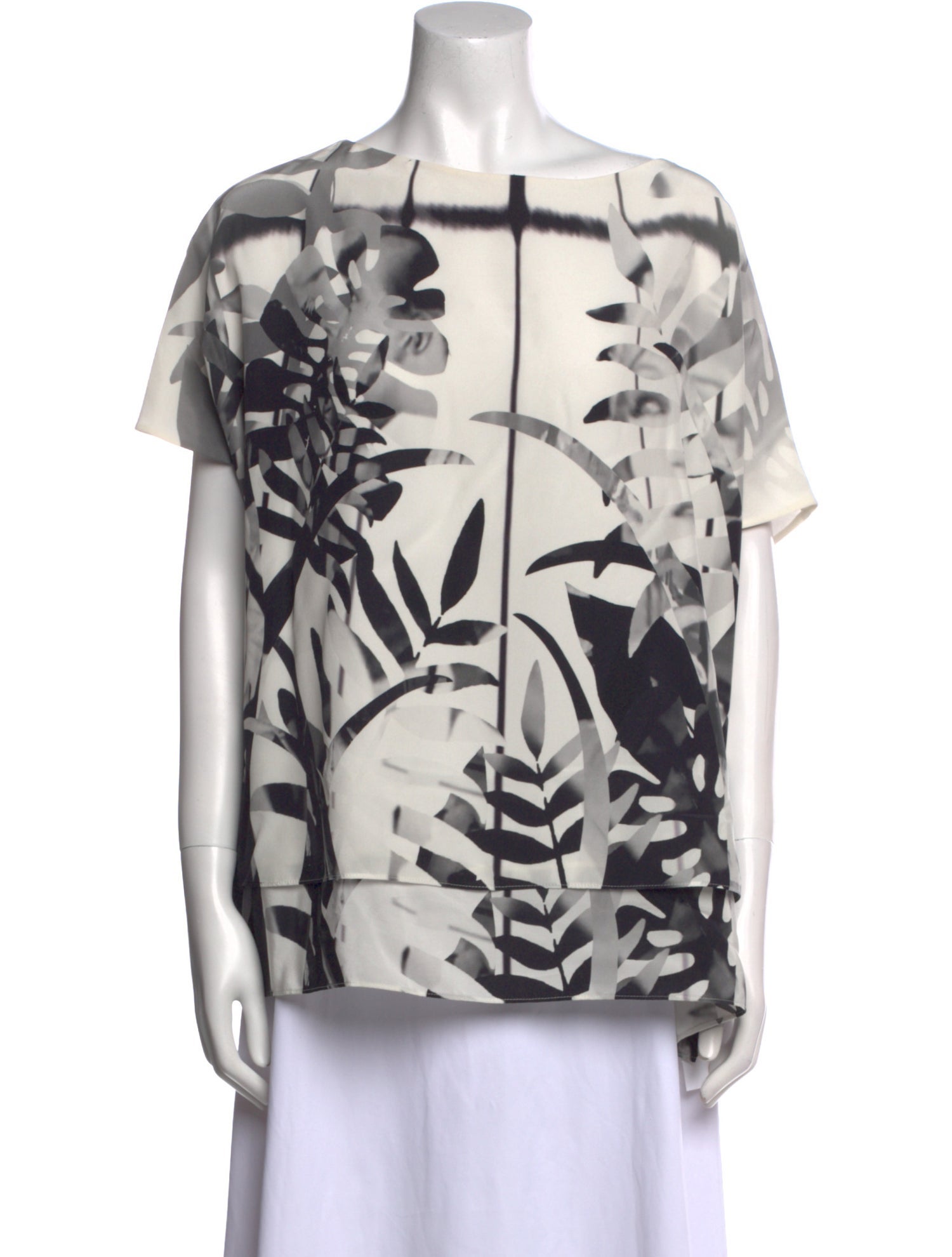 Akris Silk Printed Top