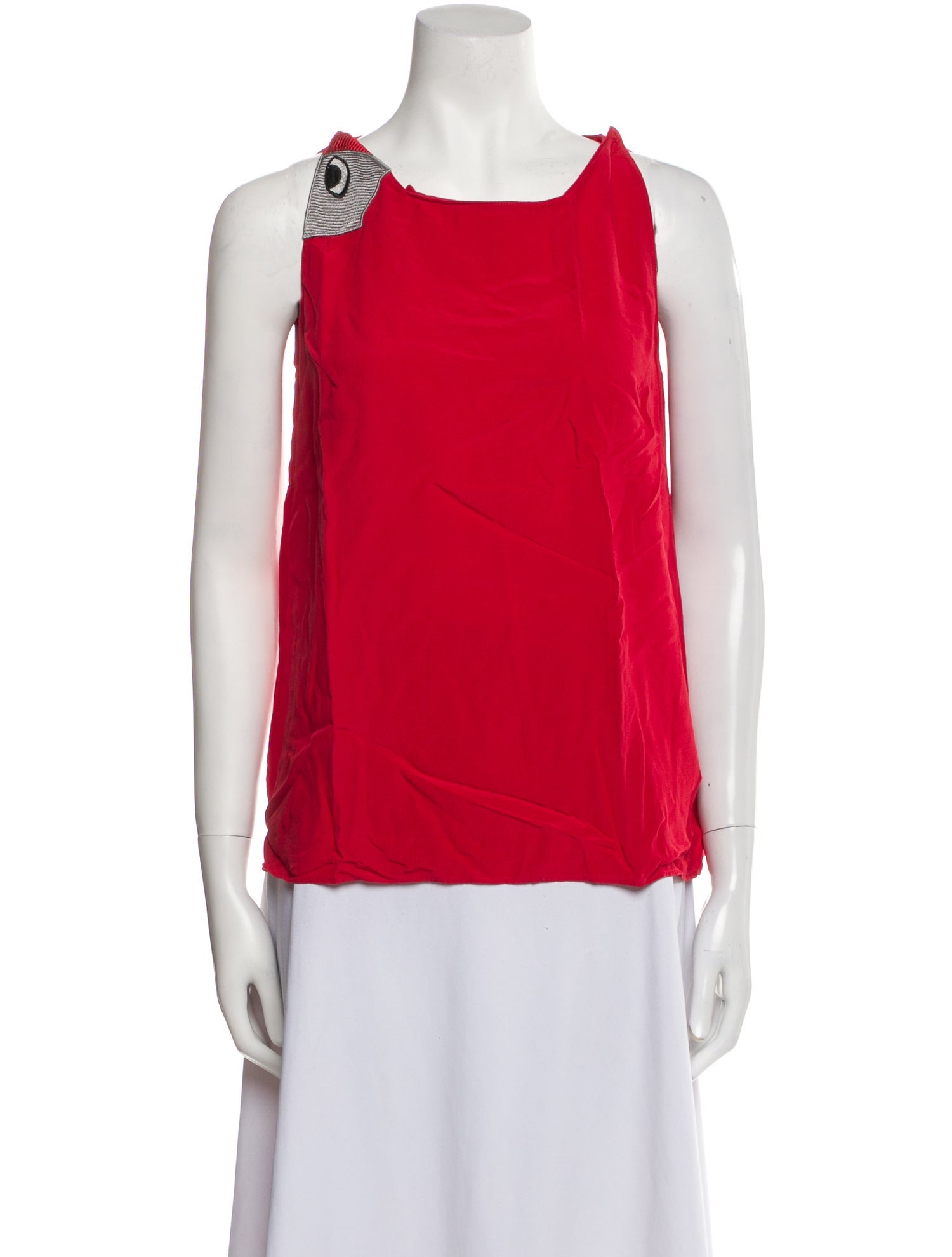 Akris Scoop Neck Sleeveless Top