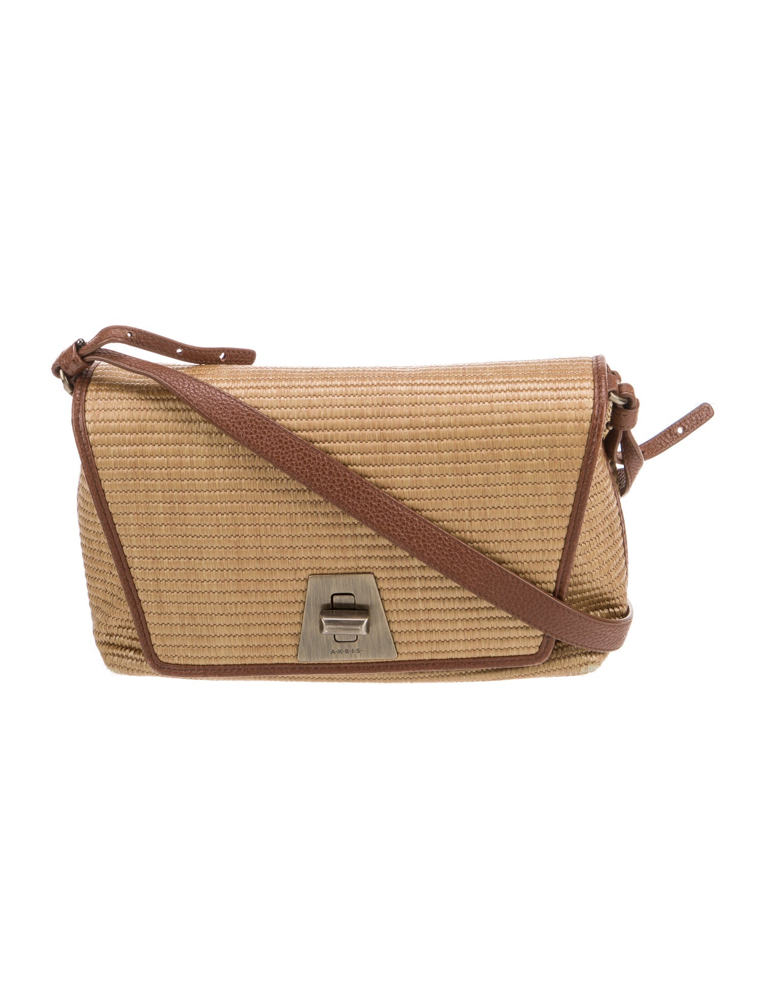 Akris Straw Crossbody Bag