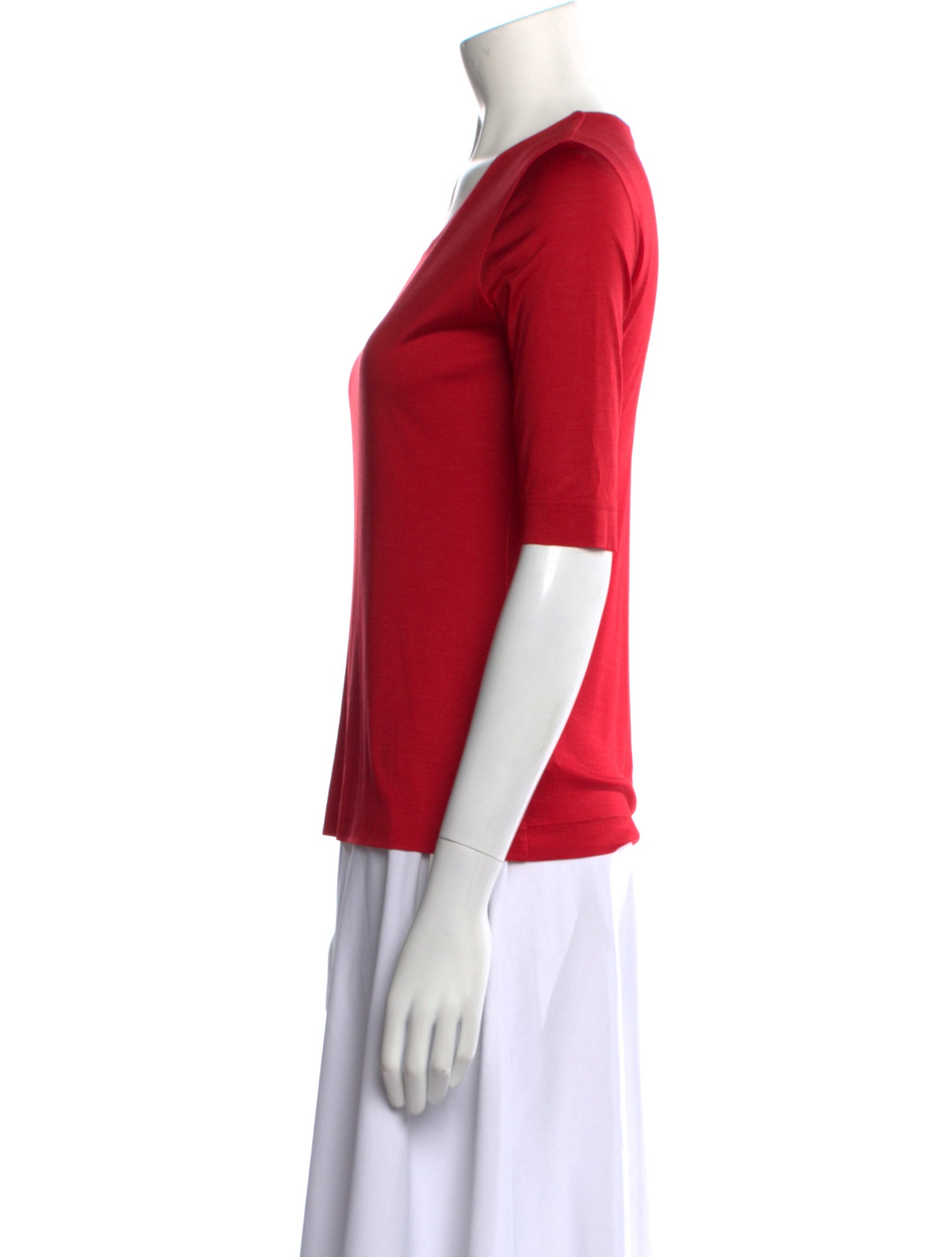 Akris Silk Scoop Neck T-Shirt