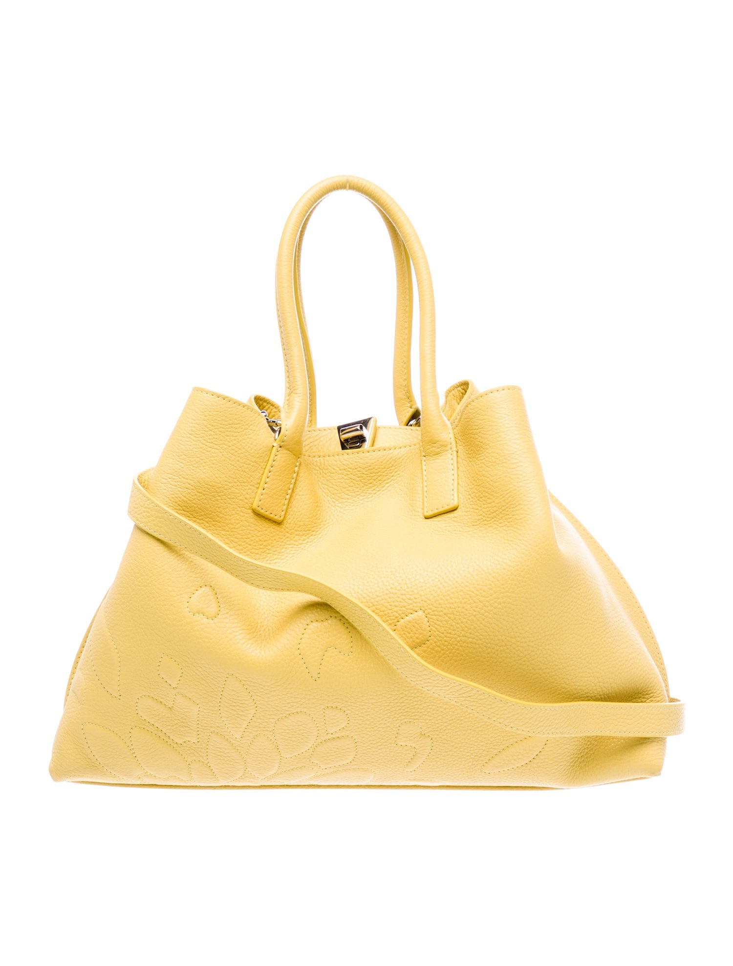 Akris Leather Top Handle Bag