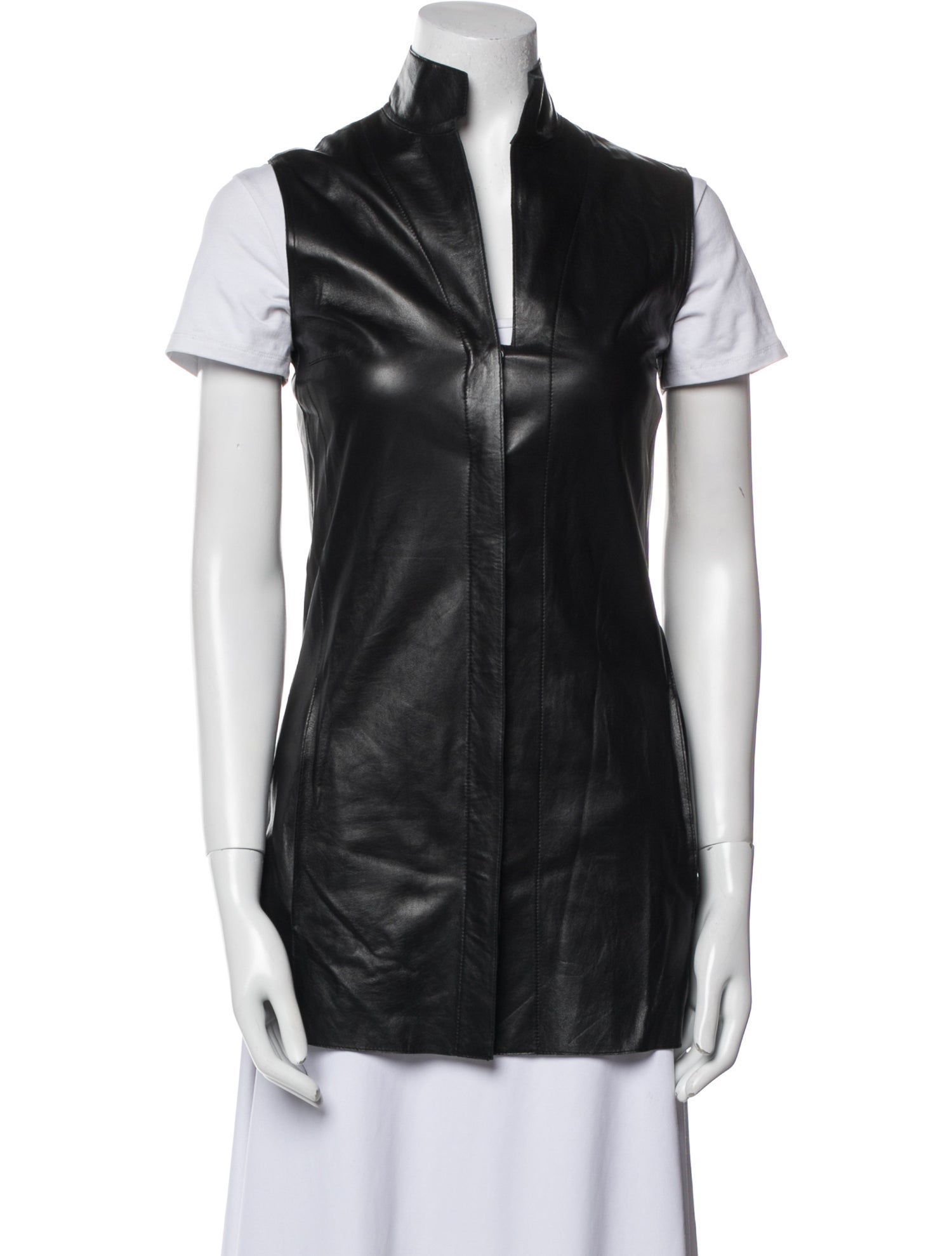 Akris Leather Vest