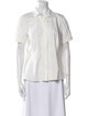 Akris Short Sleeve Button-Up Top