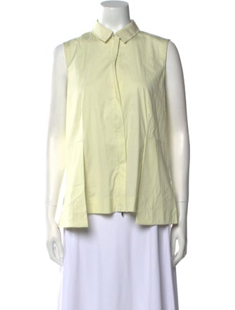 Akris Sleeveless Button-Up Top