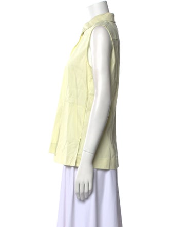 Akris Sleeveless Button-Up Top