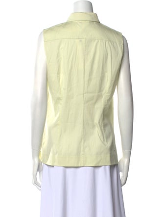 Akris Sleeveless Button-Up Top
