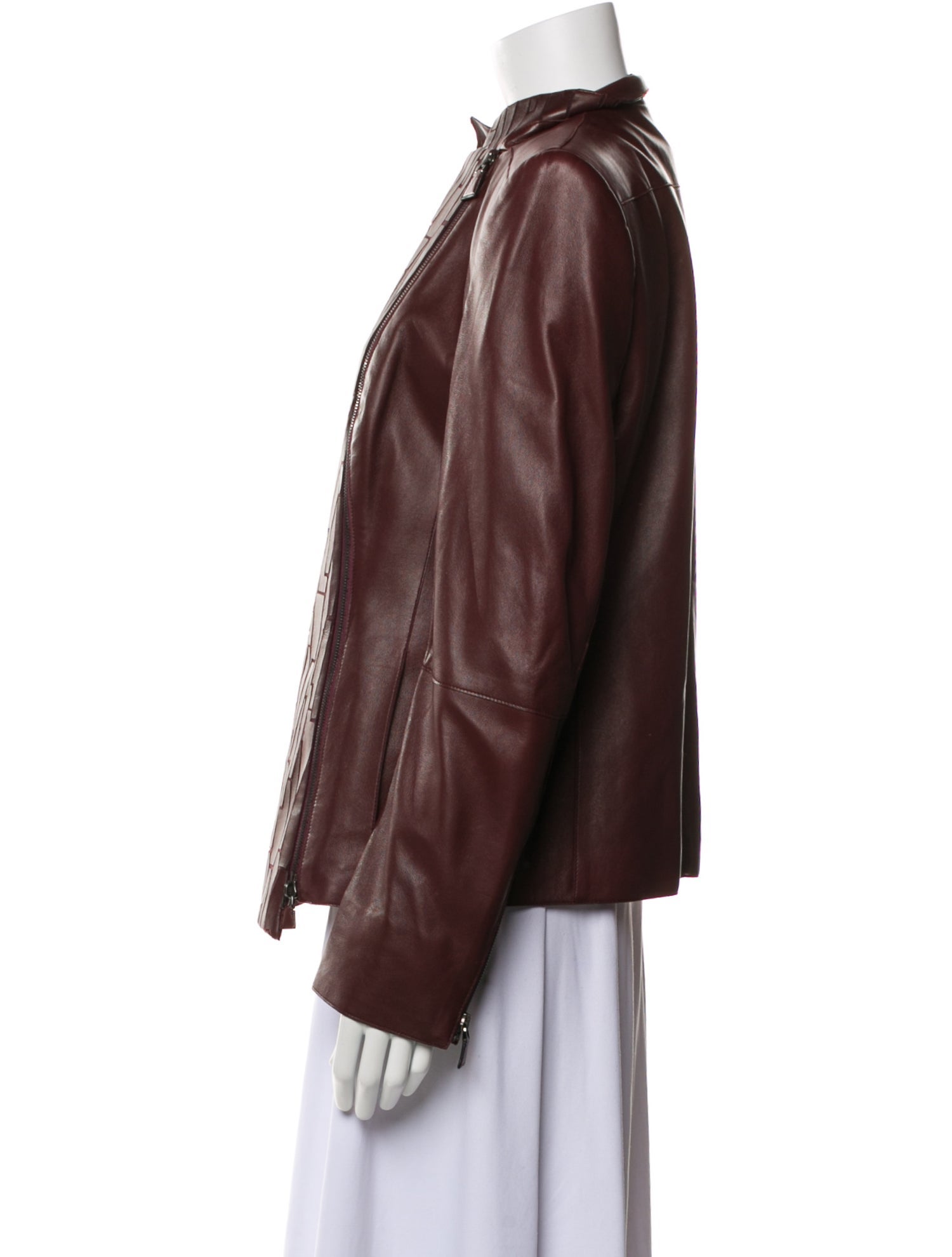 Akris Leather Utility Jacket