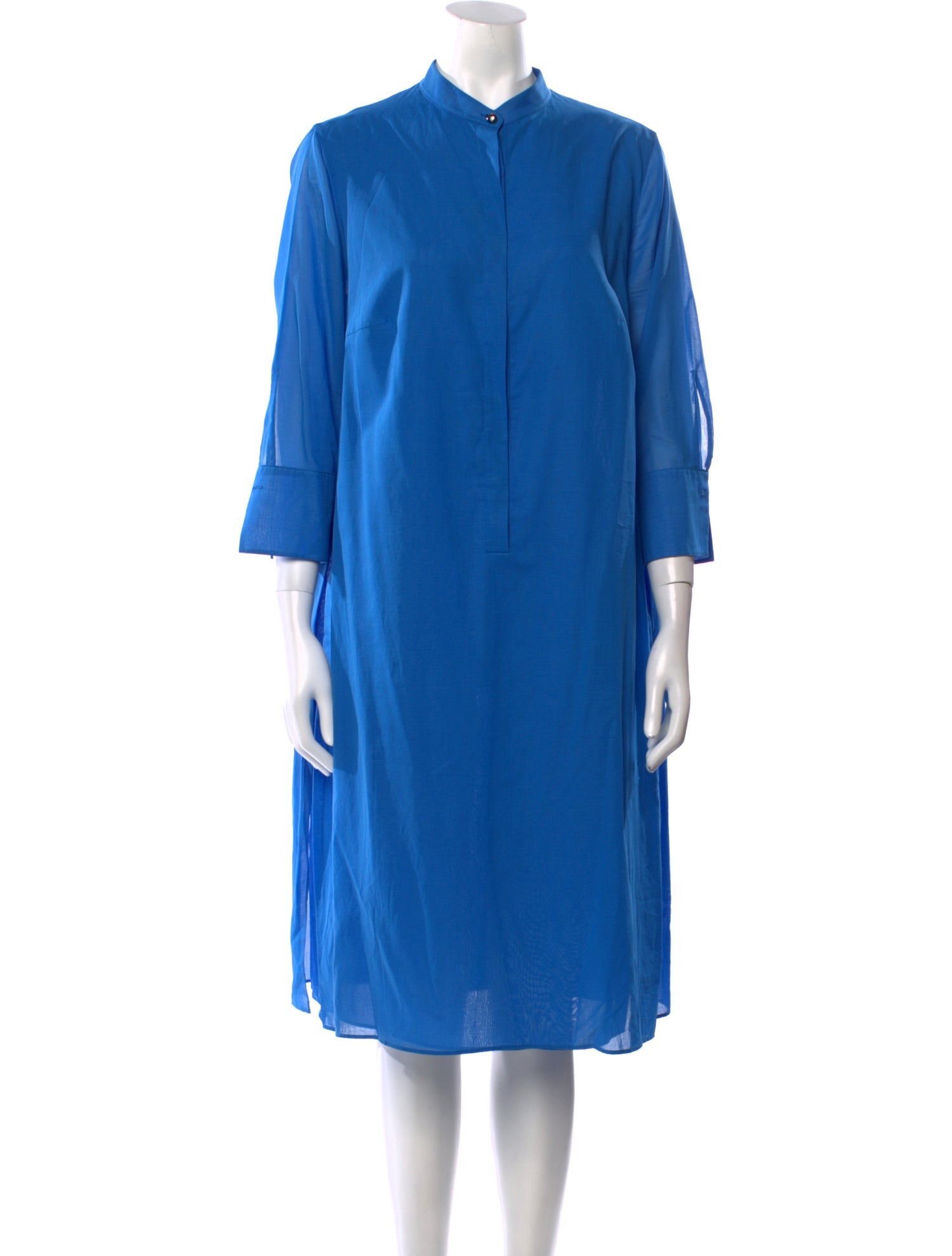 Akris Mock Neck Midi Length Dress