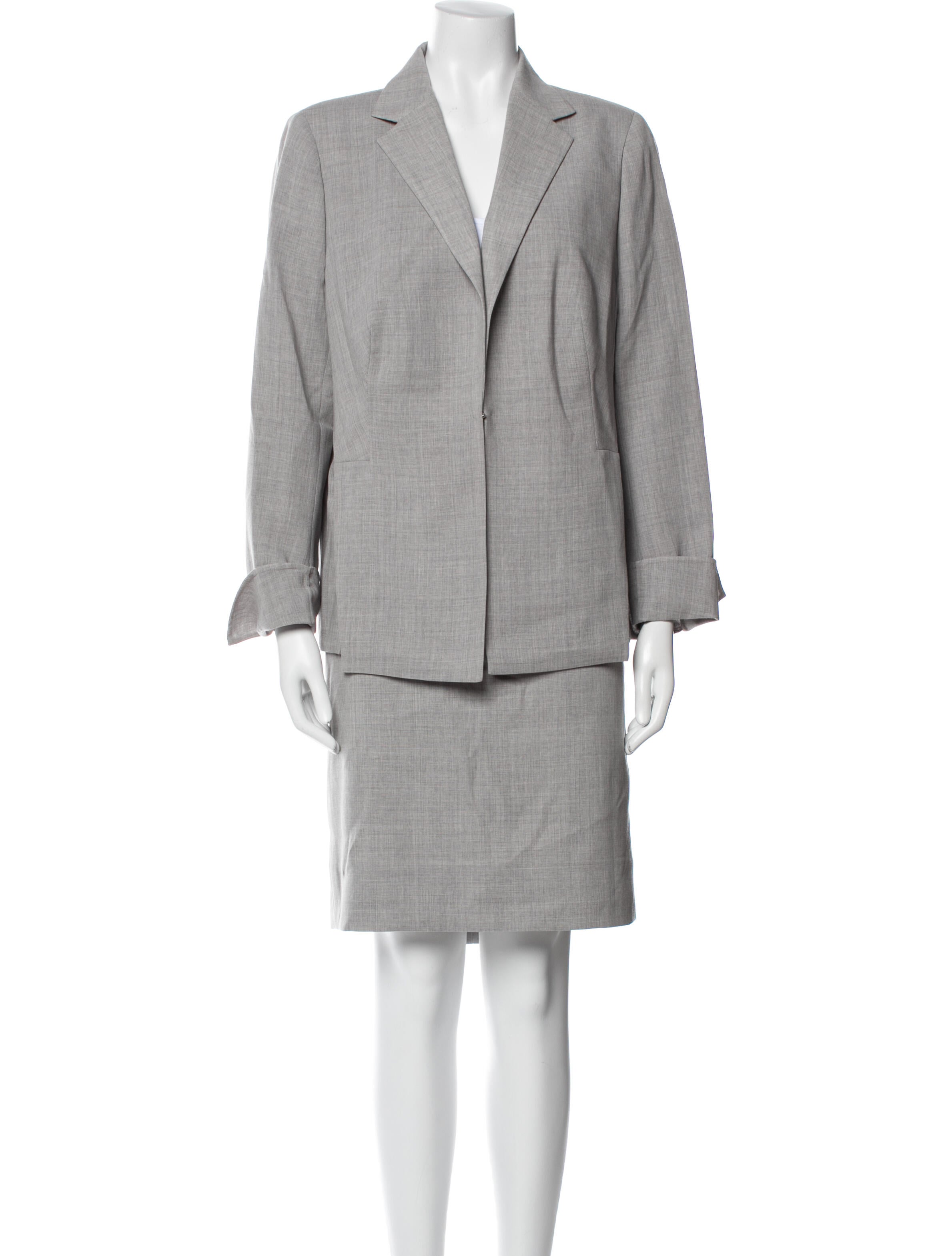 Akris Virgin Wool Skirt Suit