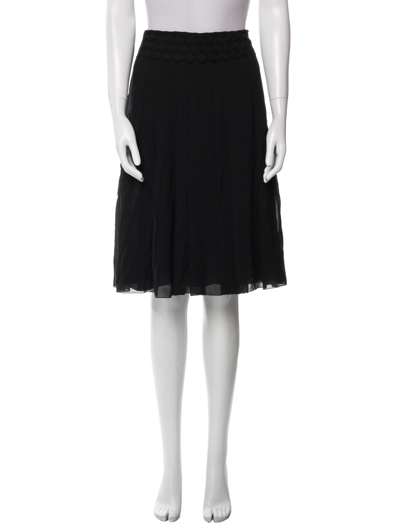 Akris Ruffle Embellishment Knee-Length Skirt