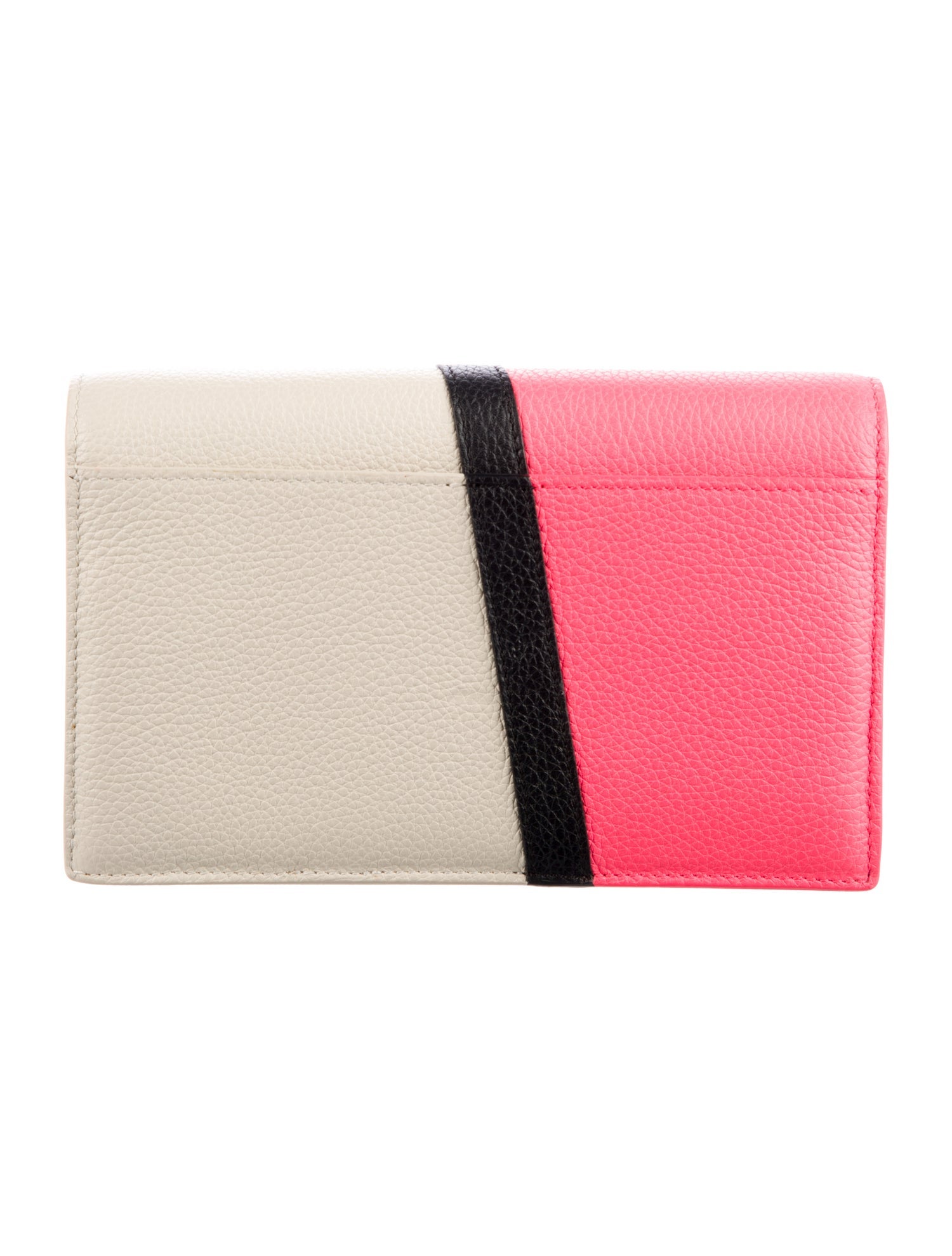 Akris Leather Colorblock Pattern Wallet