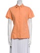 Akris Short Sleeve Button-Up Top