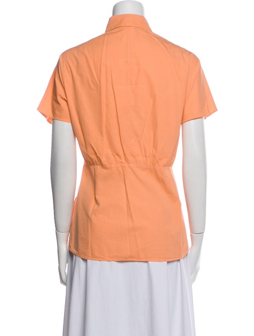 Akris Short Sleeve Button-Up Top