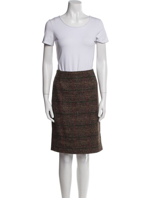Akris Alpaca Tweed Pattern Skirt Set