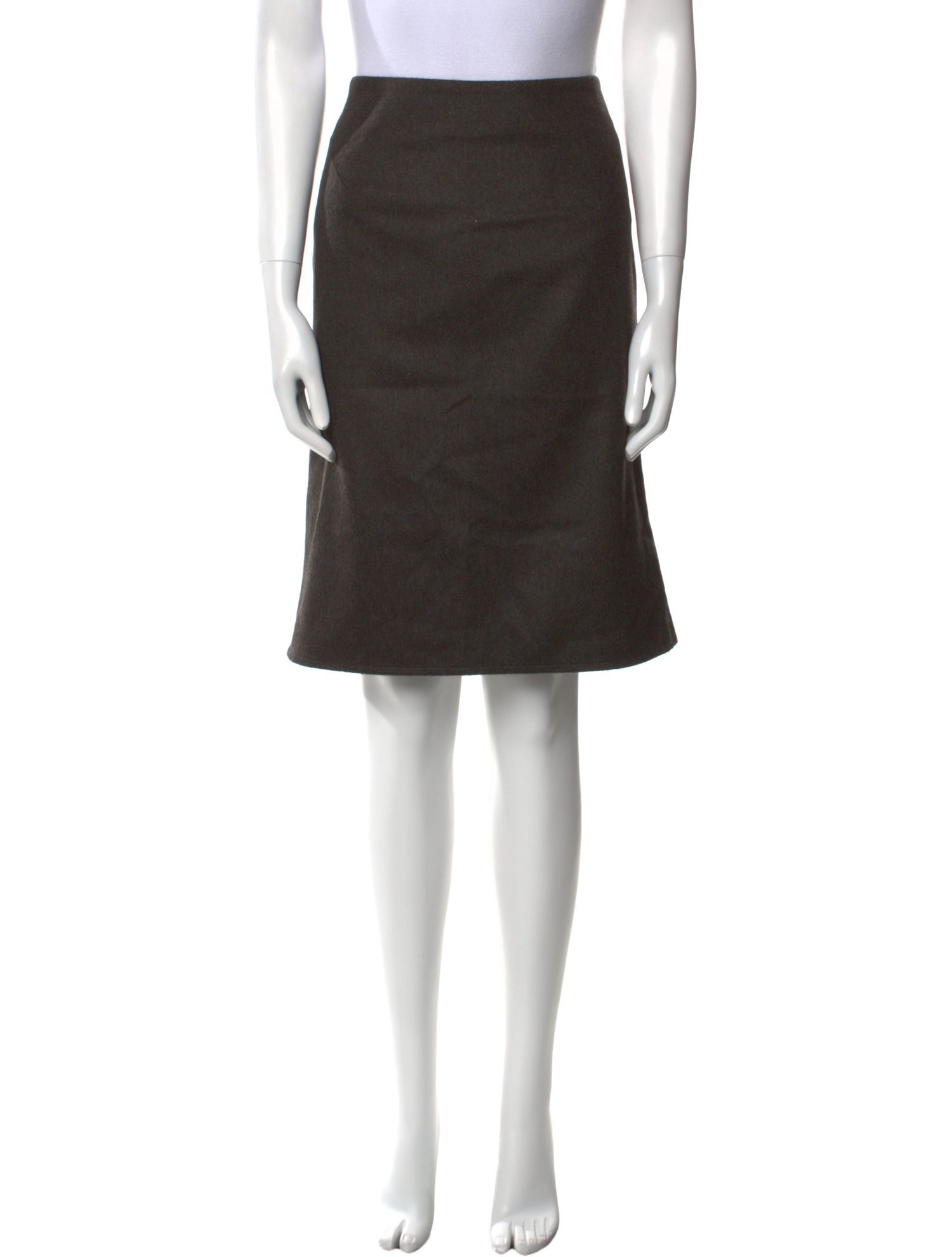 Akris Punto Camel Hair Knee-Length Skirt