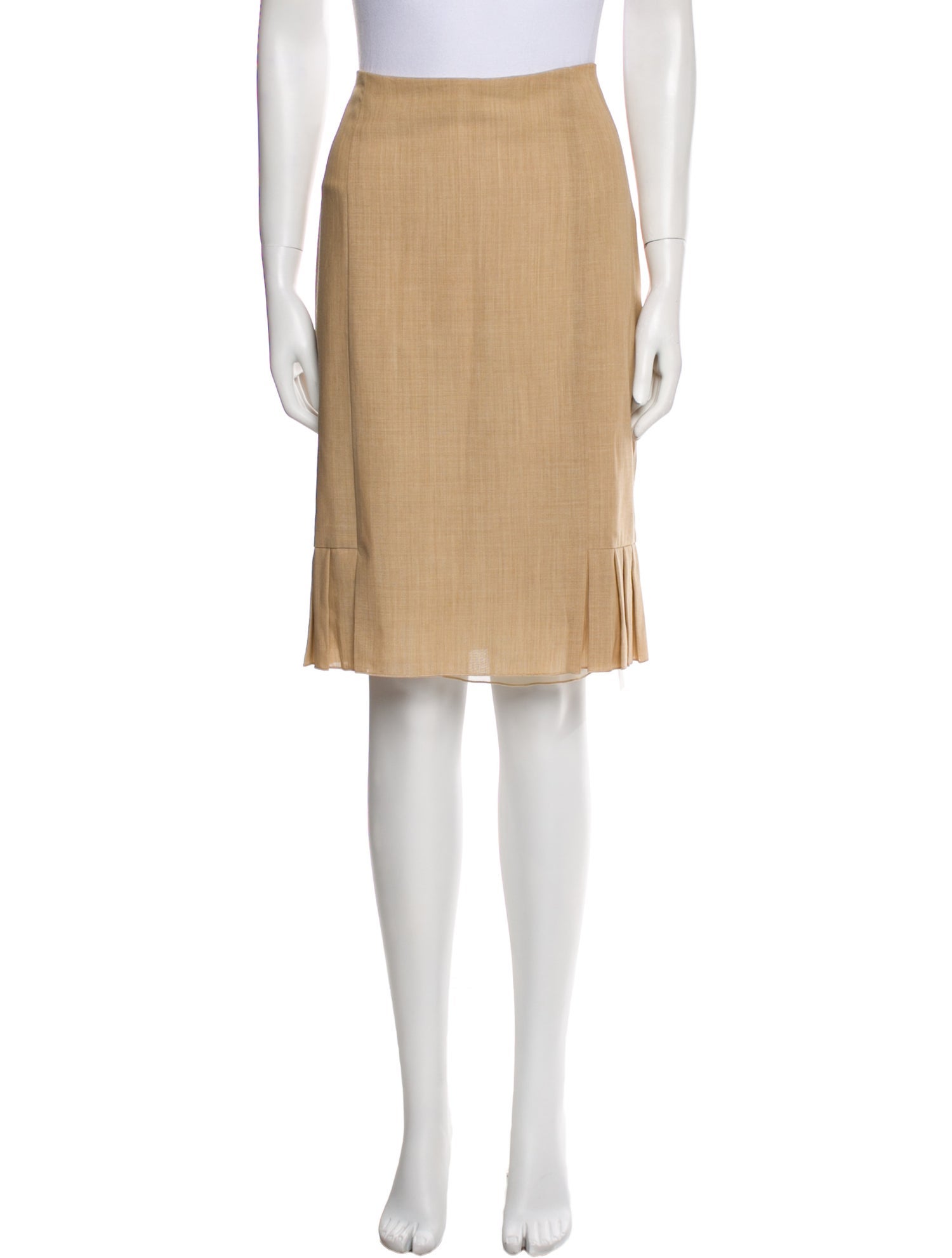 Akris Wool Knee-Length Skirt