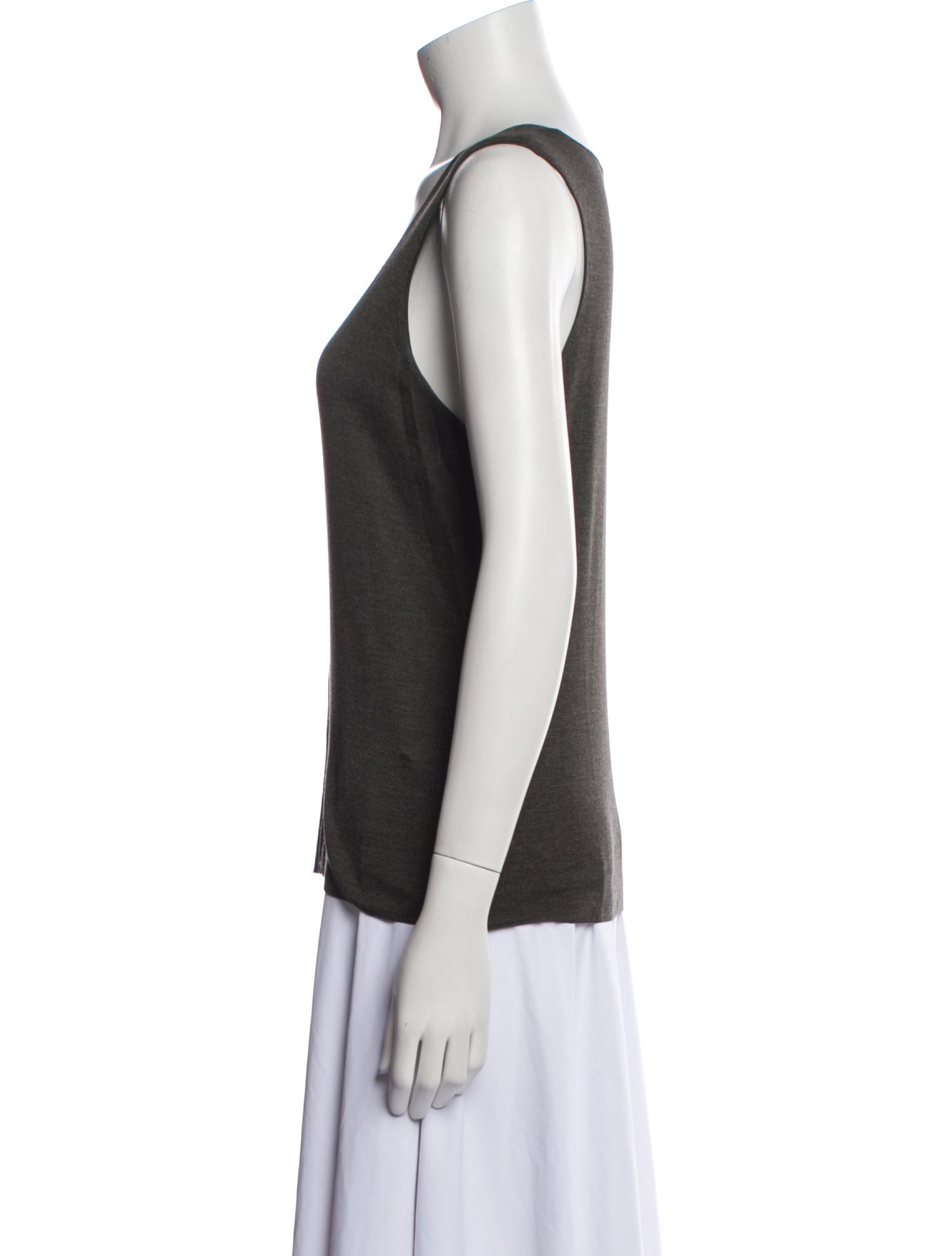Akris Silk Square Neckline Top