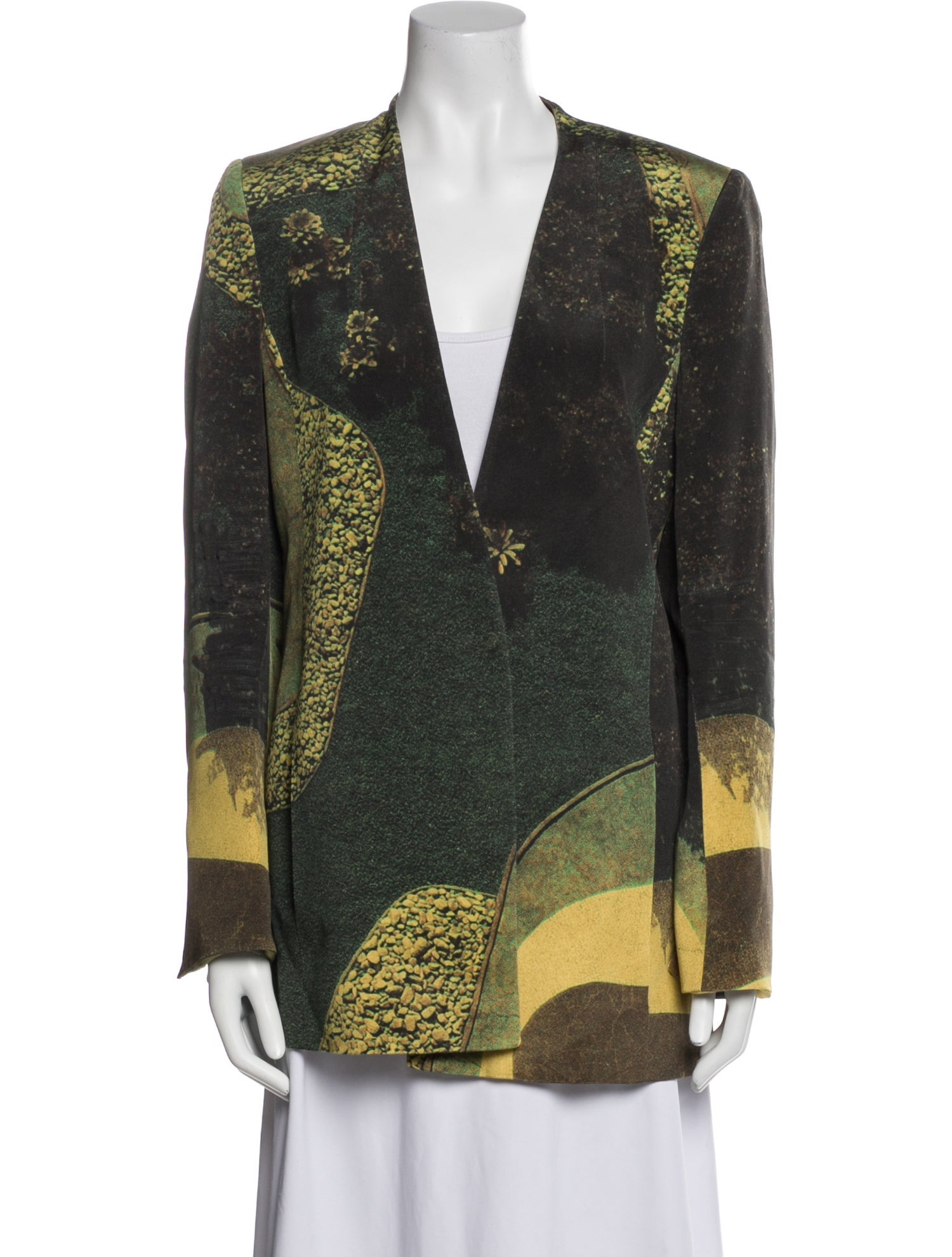 Akris Silk Printed Coat