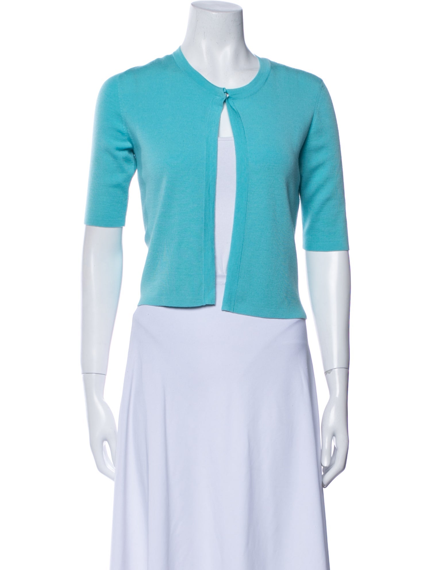 Akris Wool Crew Neck Crop Top