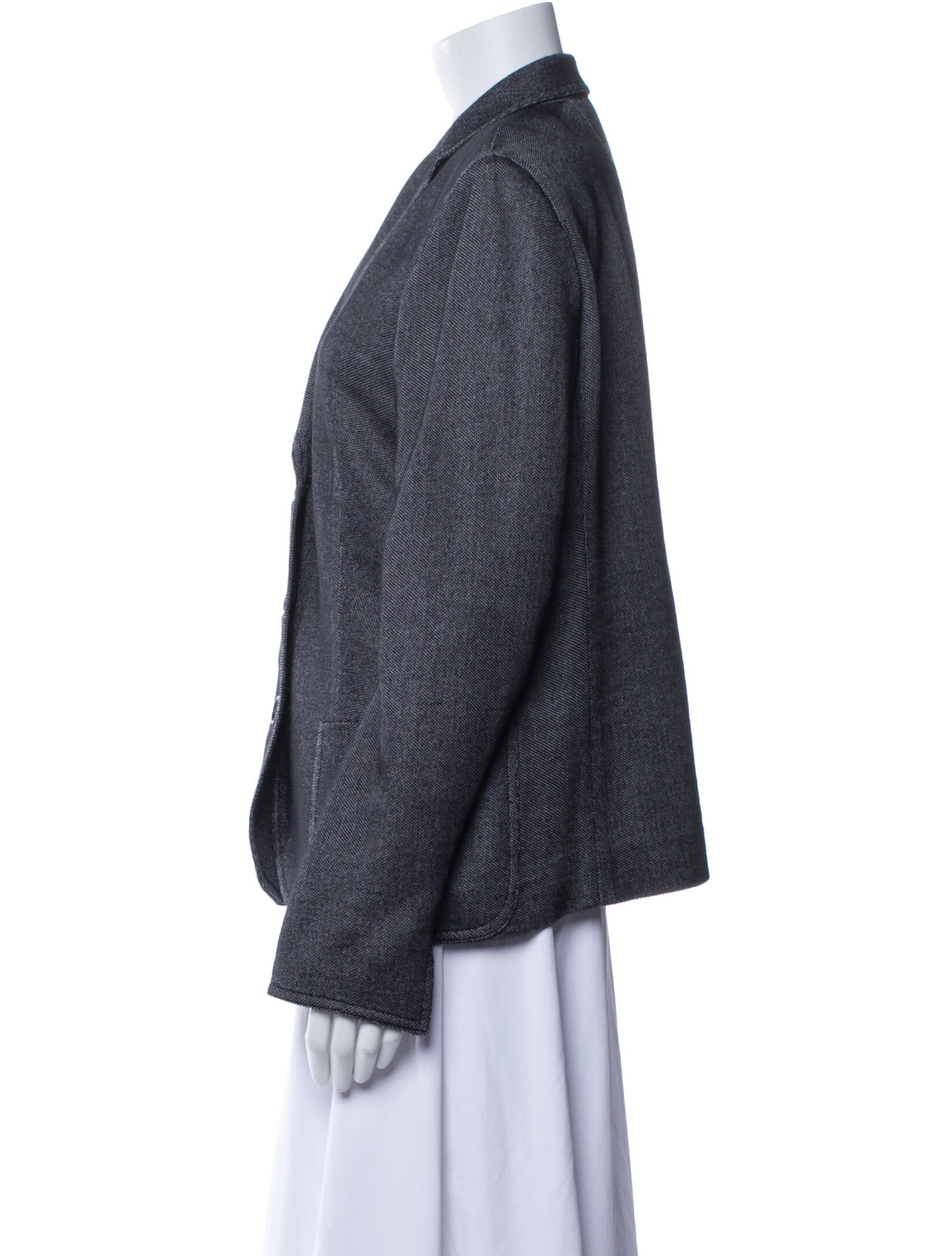 Akris x Bergdorf Goodman Wool Tweed Pattern Blazer