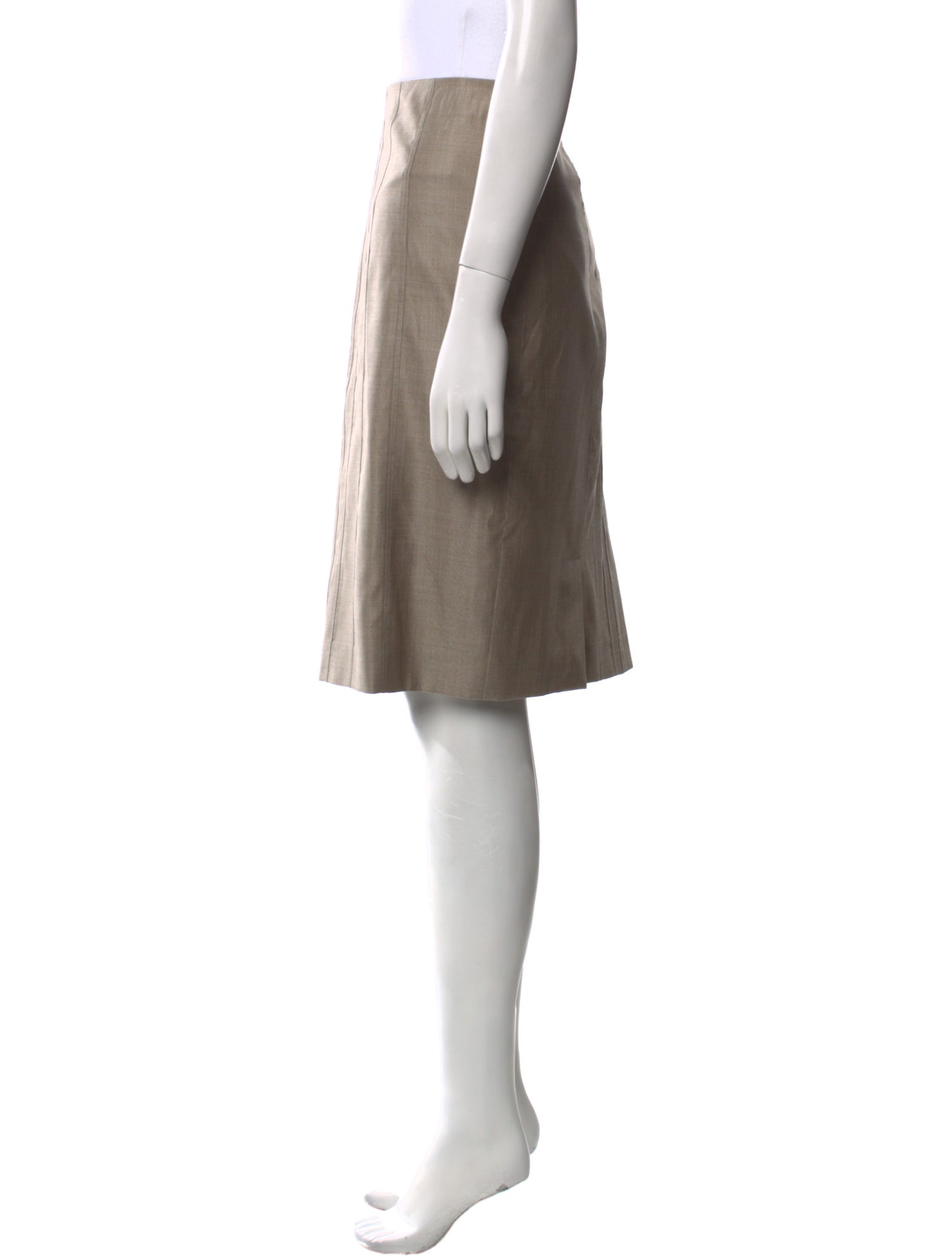 Akris Wool Knee-Length Skirt