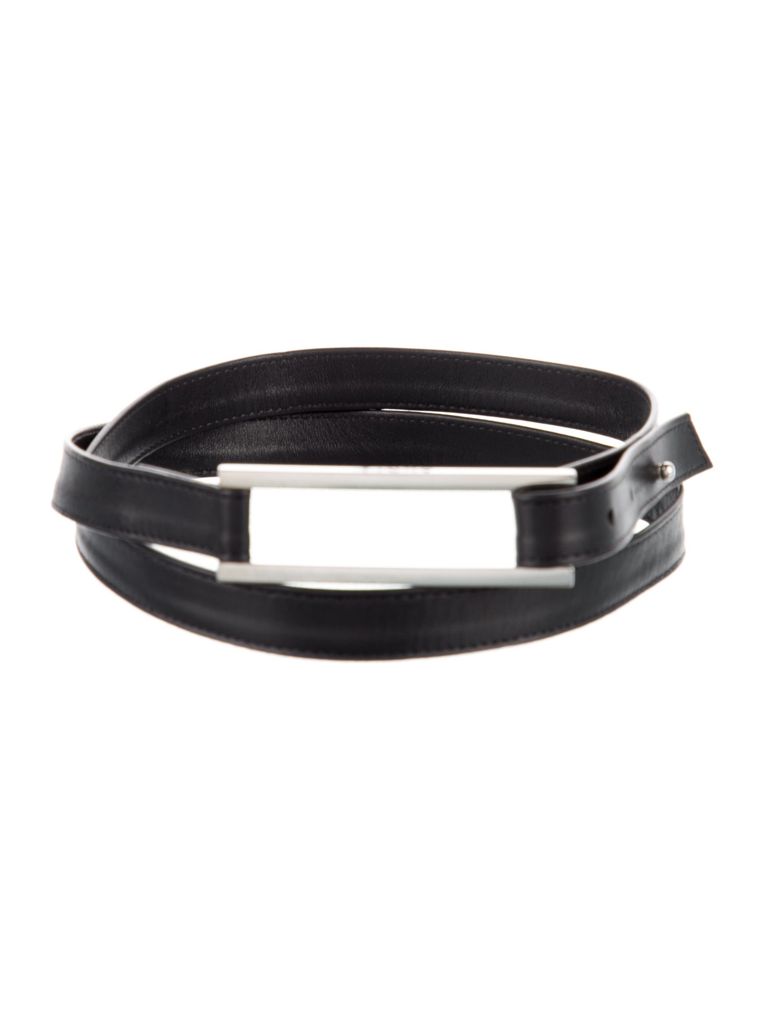 Akris Skinny Leather Belt