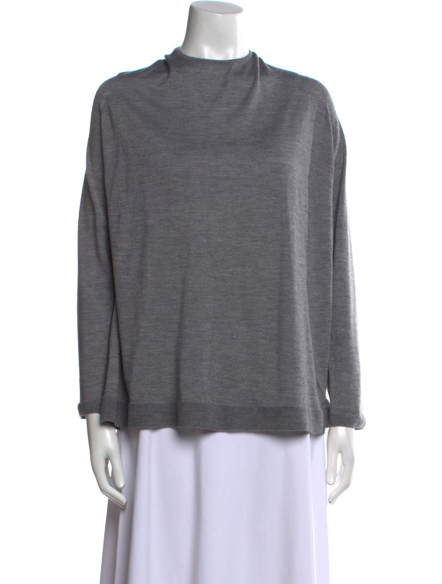 Akris Cashmere Mock Neck Sweater