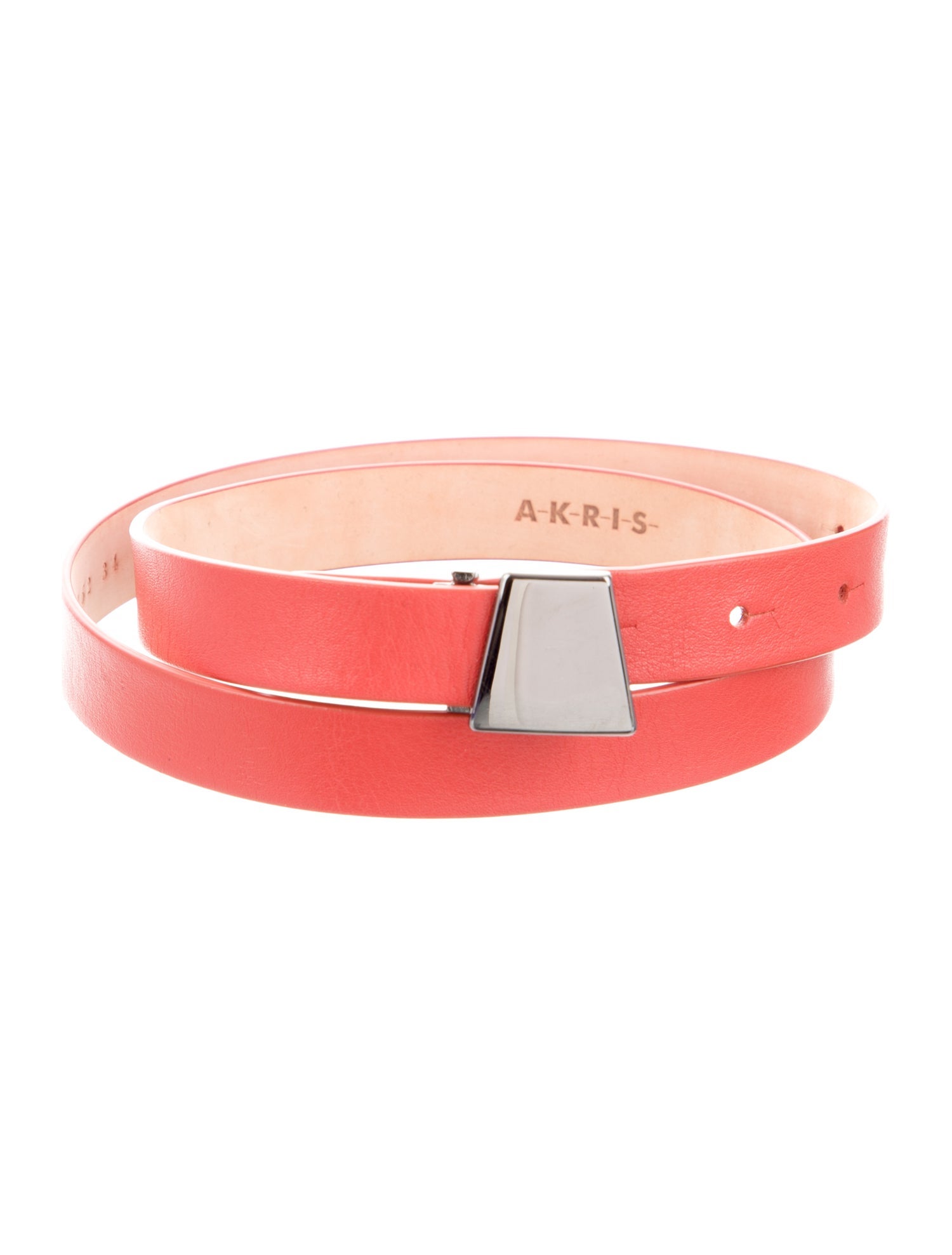 Akris Skinny Leather Belt