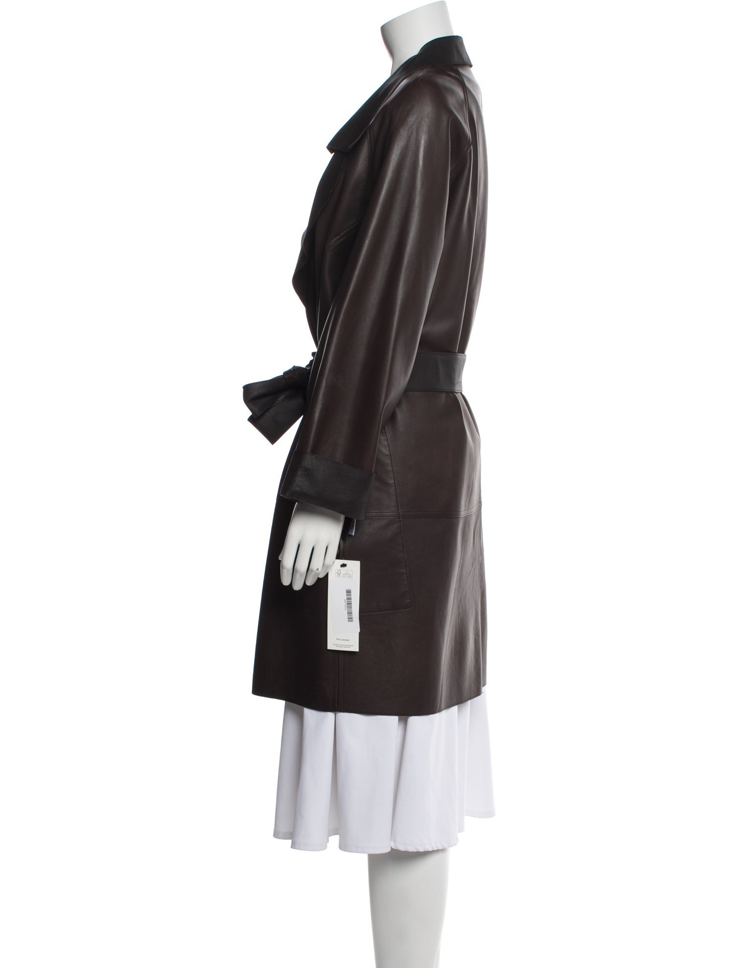 Akris Lambskin Trench Coat