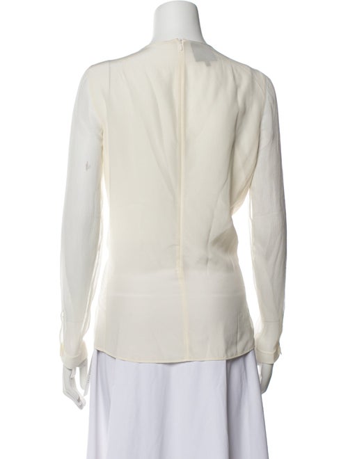 Akris Silk Floral Print Blouse