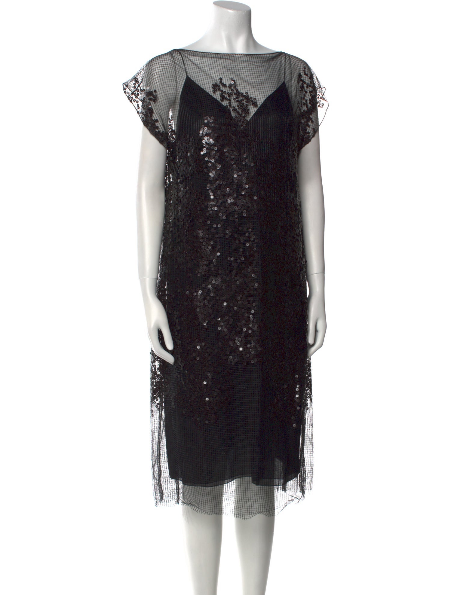 Akris Lace Pattern Midi Length Dress