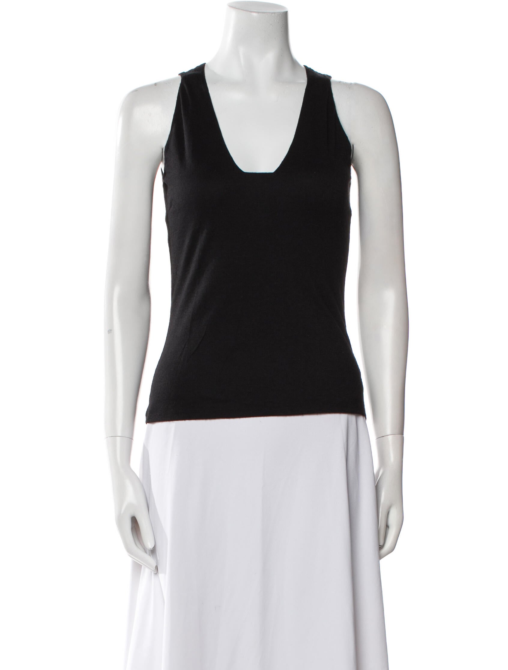 Akris Cashmere Scoop Neck Top