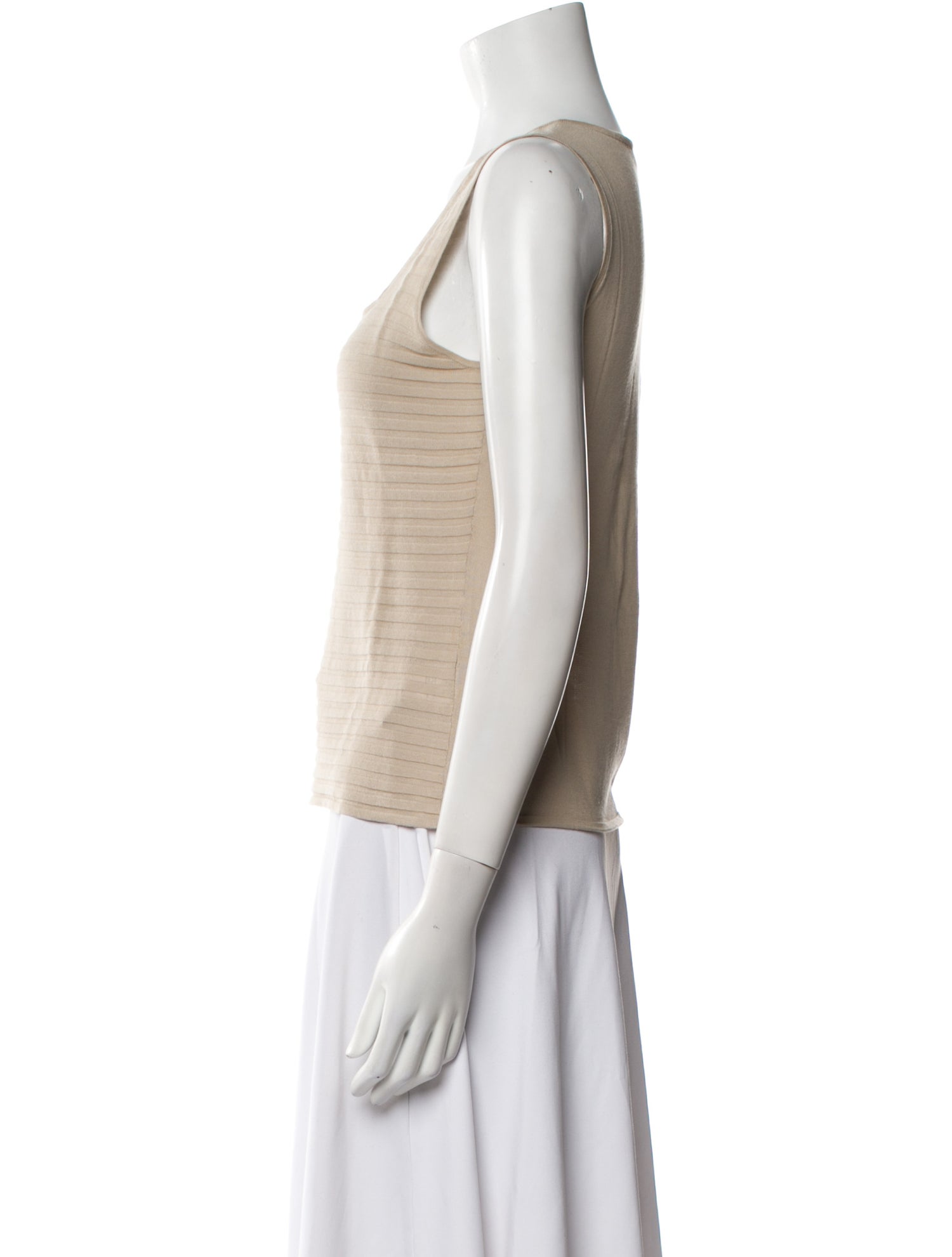 Akris Square Neckline Sleeveless Top