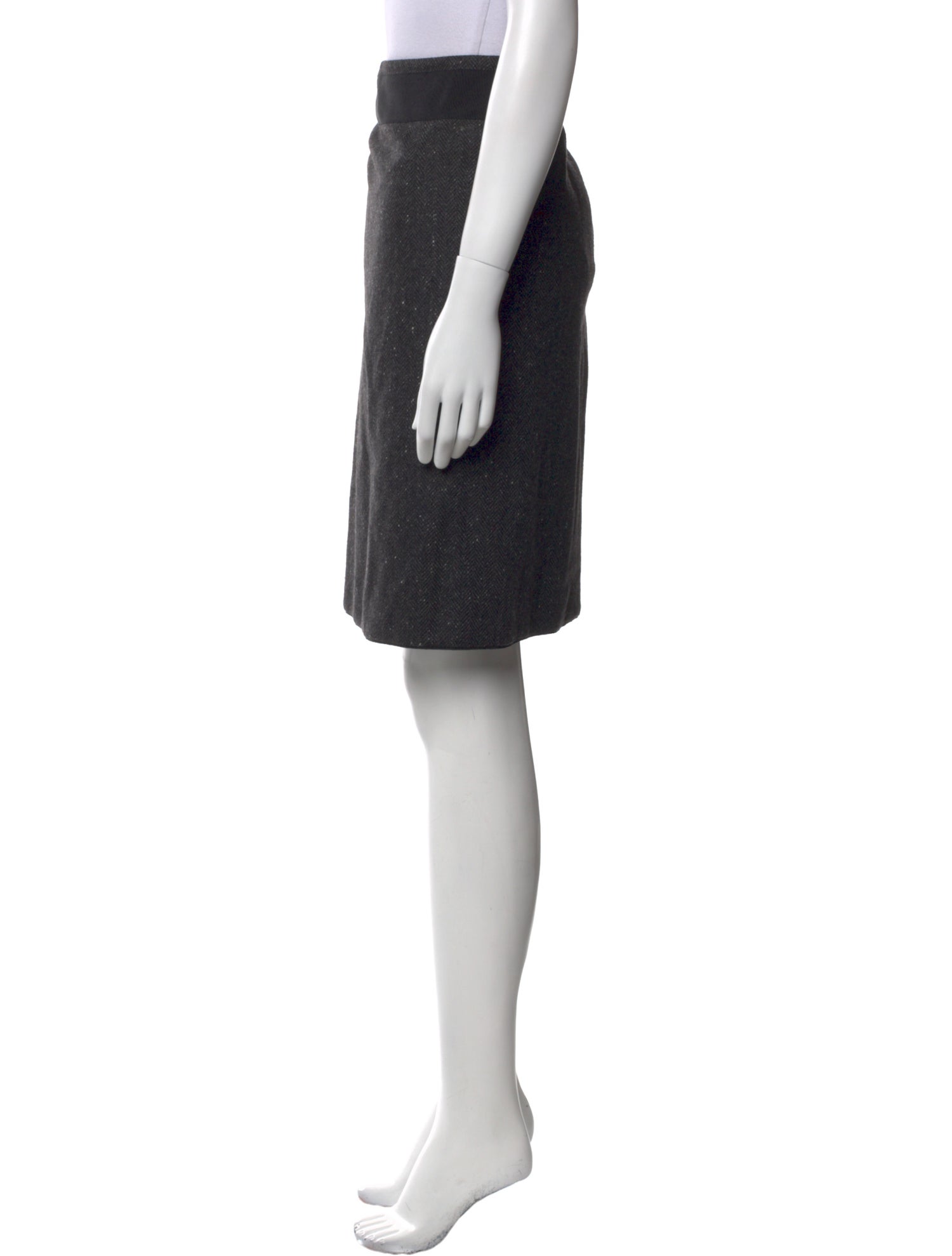 Akris Cashmere Knee-Length Skirt