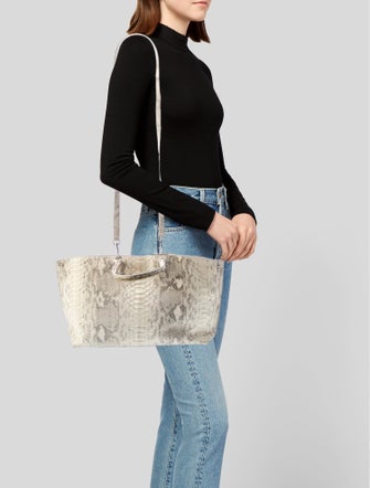 Akris Python Top Handle Bag