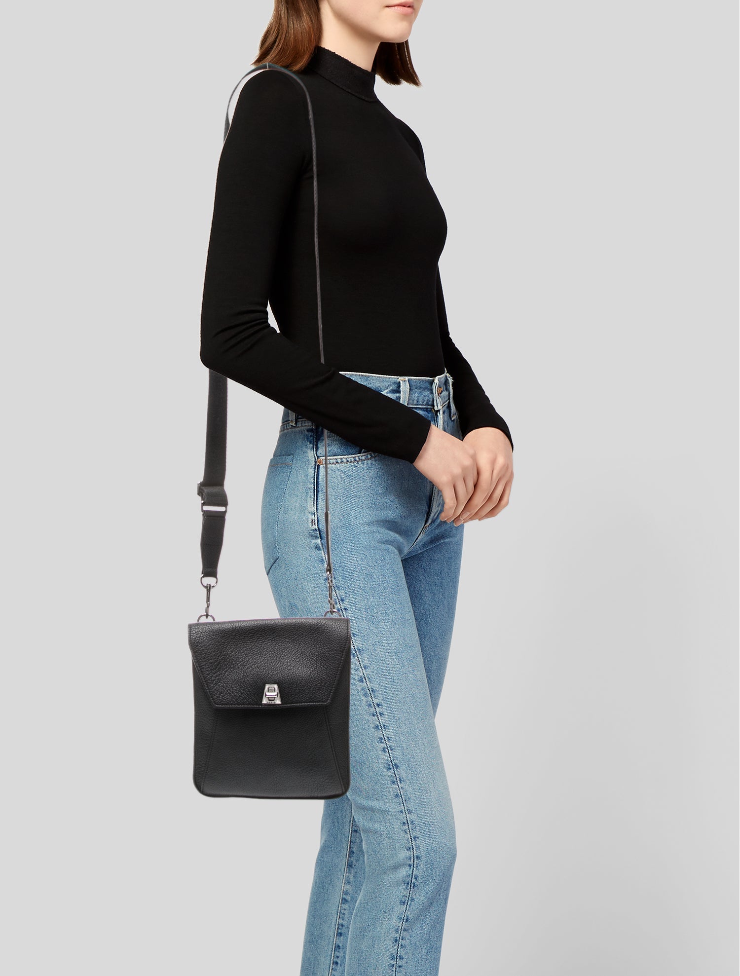 Akris Leather Messenger Bag