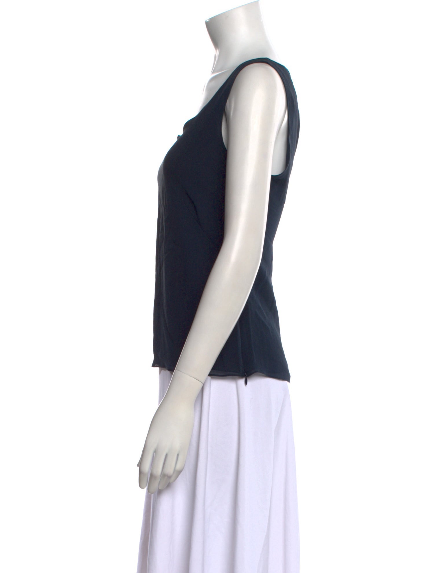 Akris Silk Scoop Neck Top