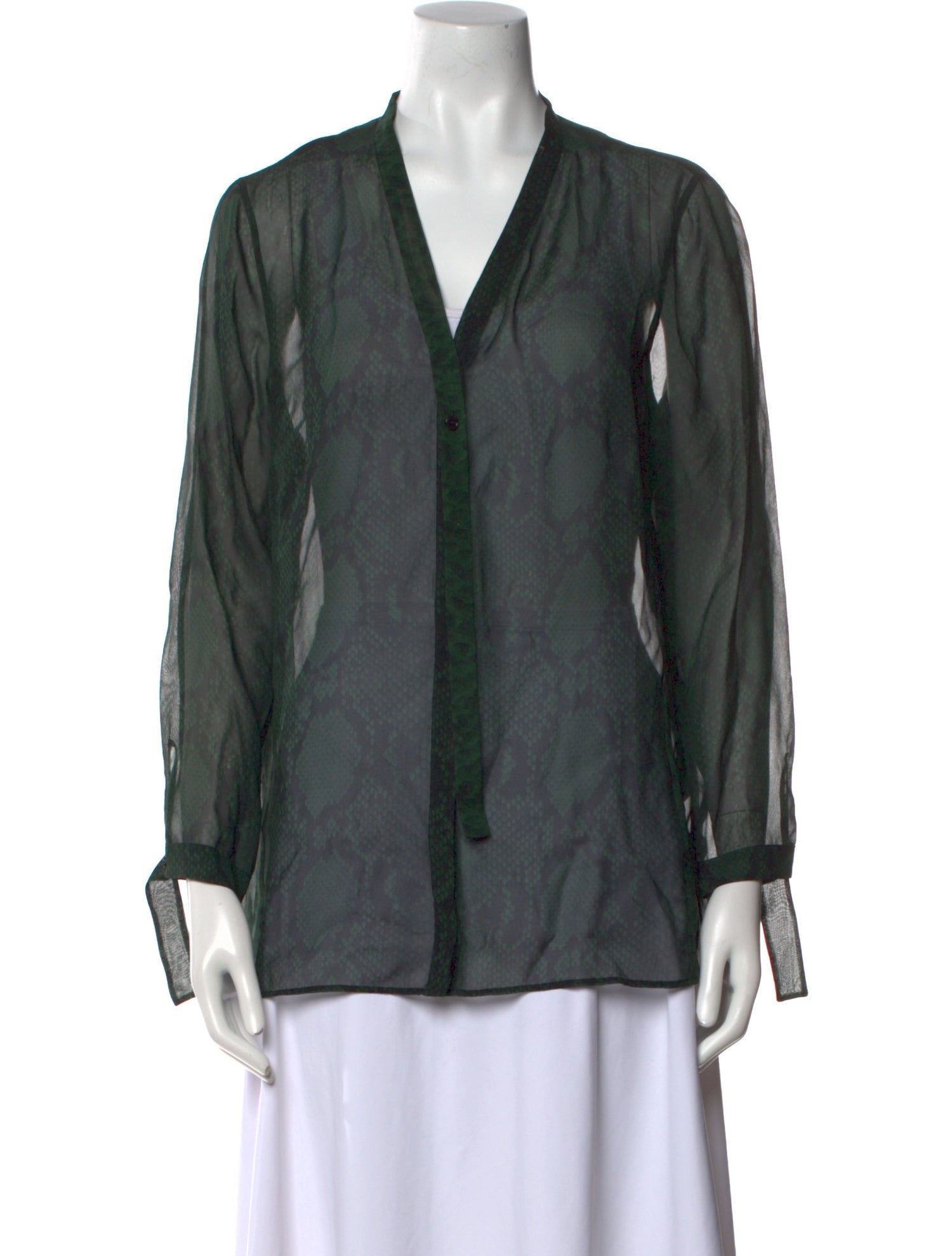 Akris Silk Printed Blouse