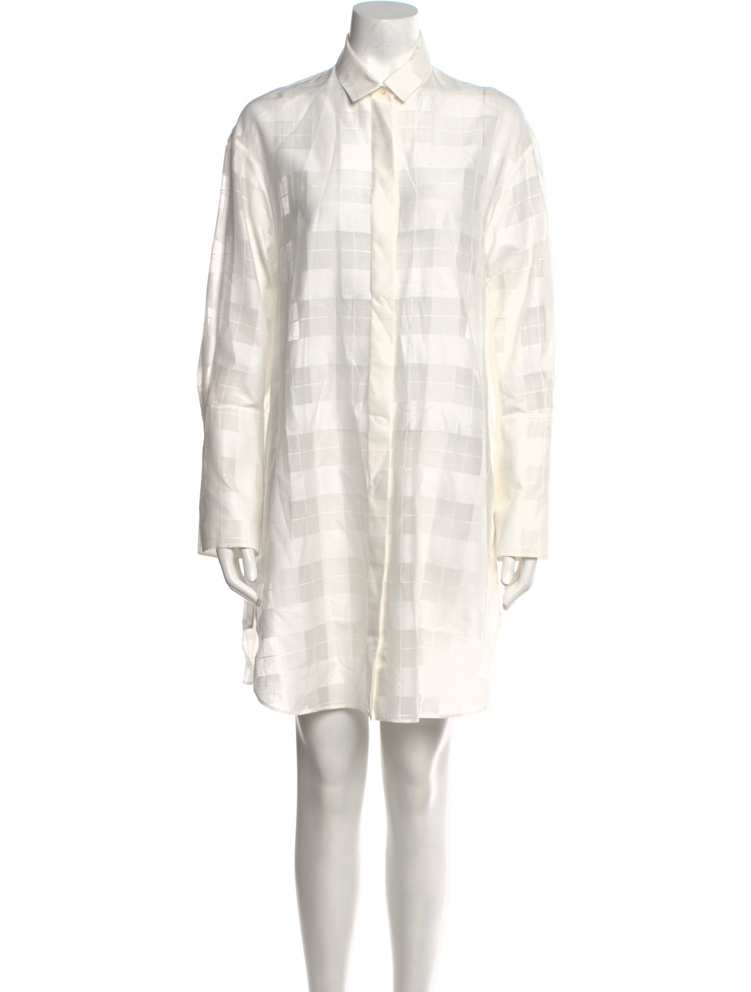 Akris Plaid Print Mini Dress