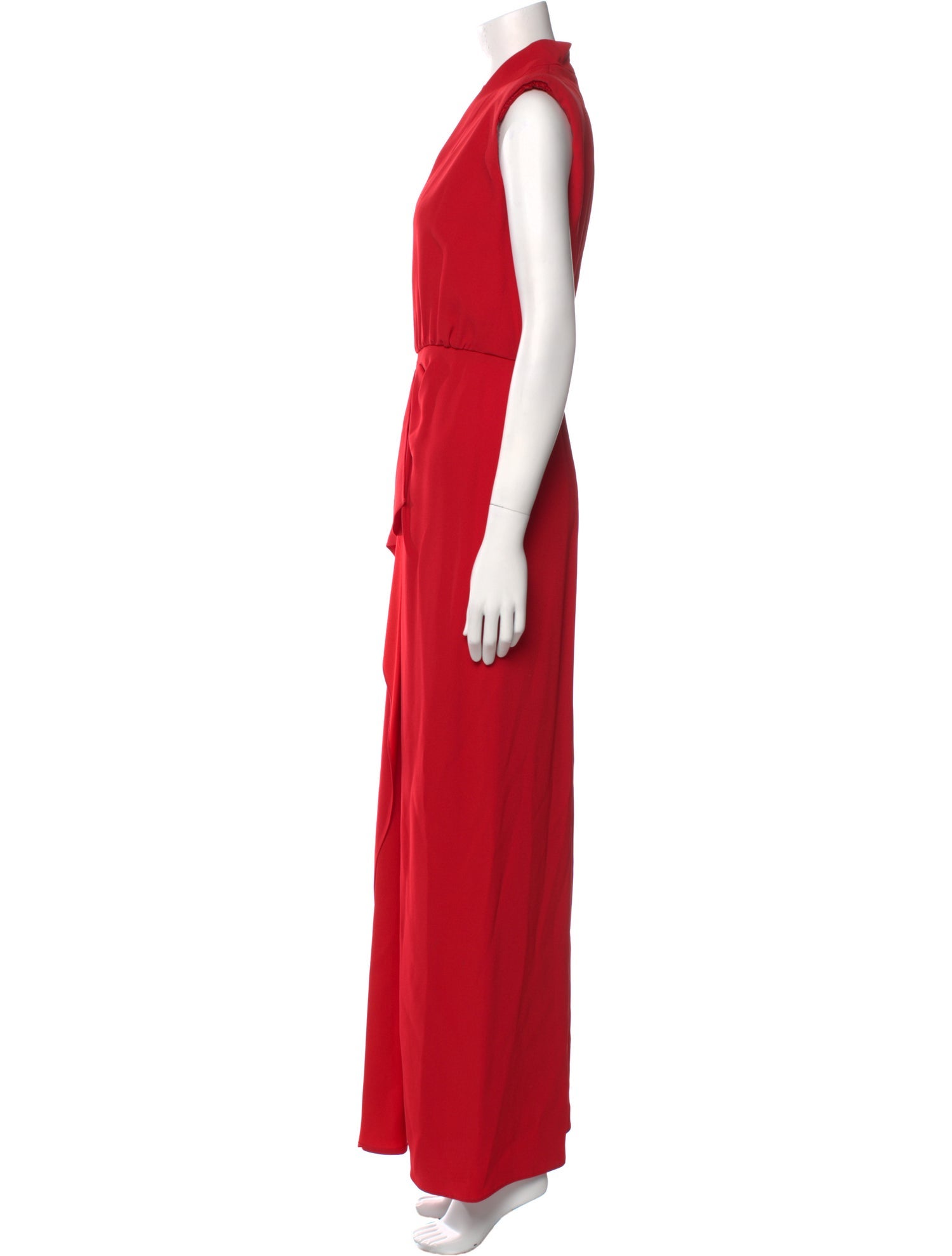 Akris V-Neck Long Dress