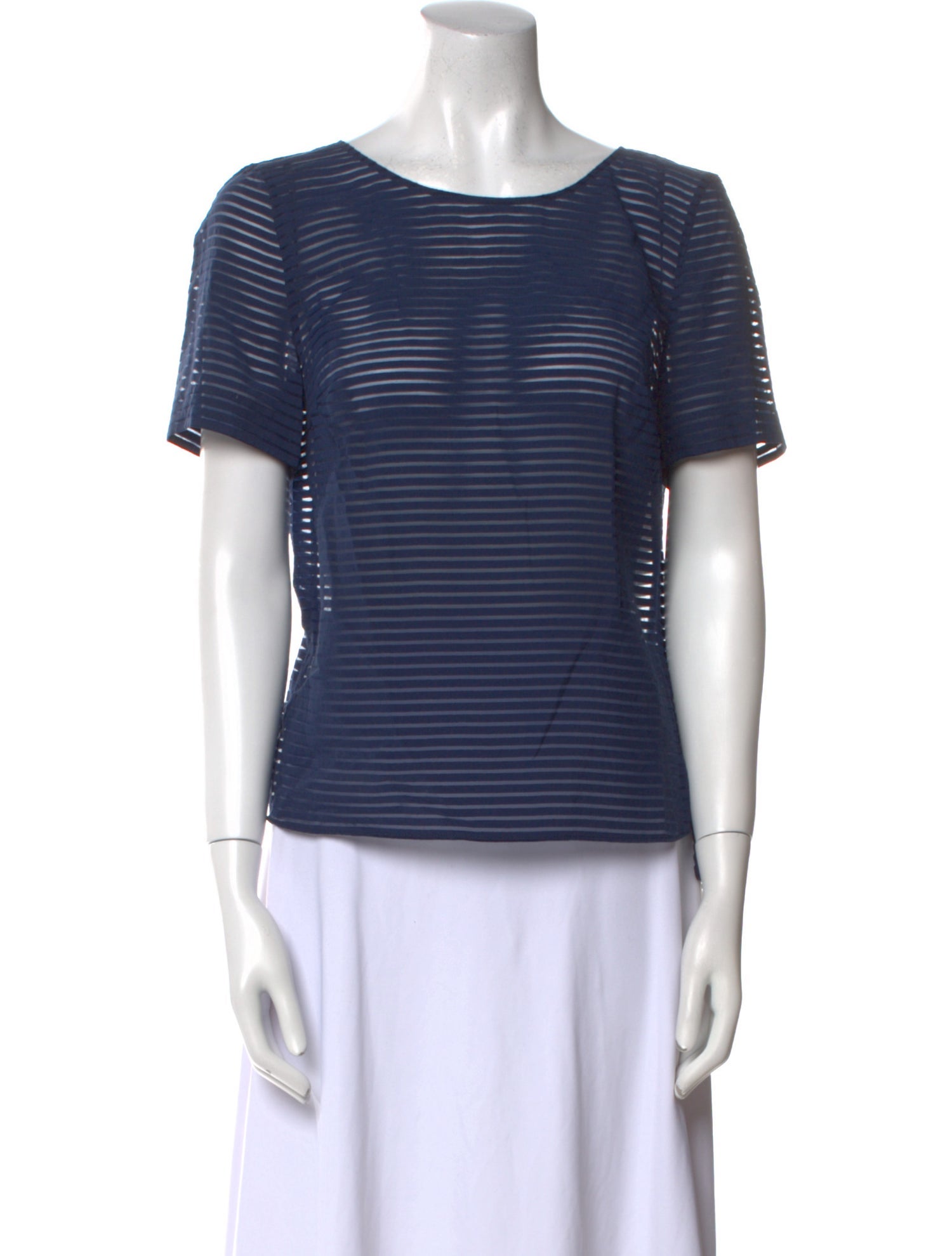 Akris Striped Bateau Neckline T-Shirt